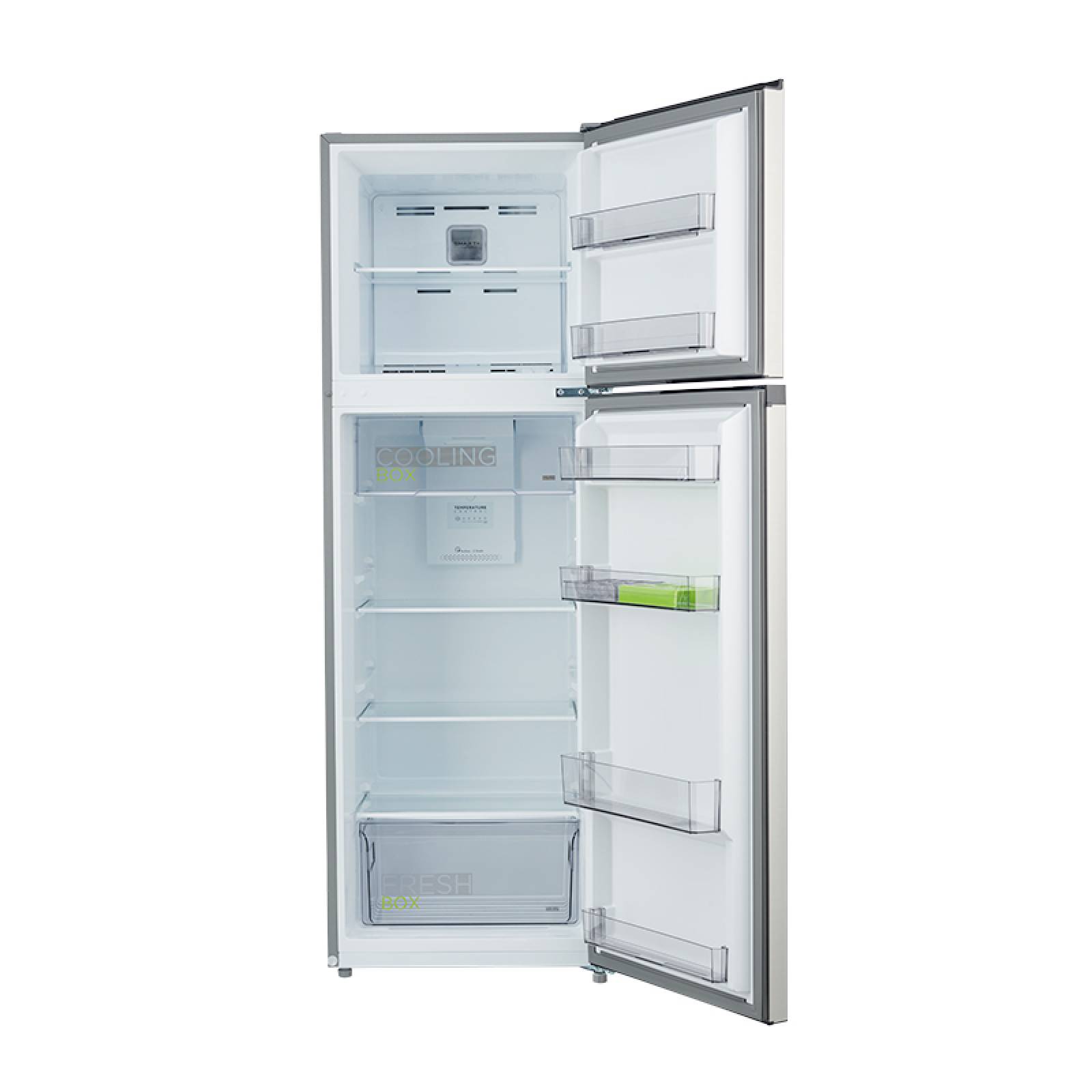 Refrigerador 10" dark silver top mount marca midea