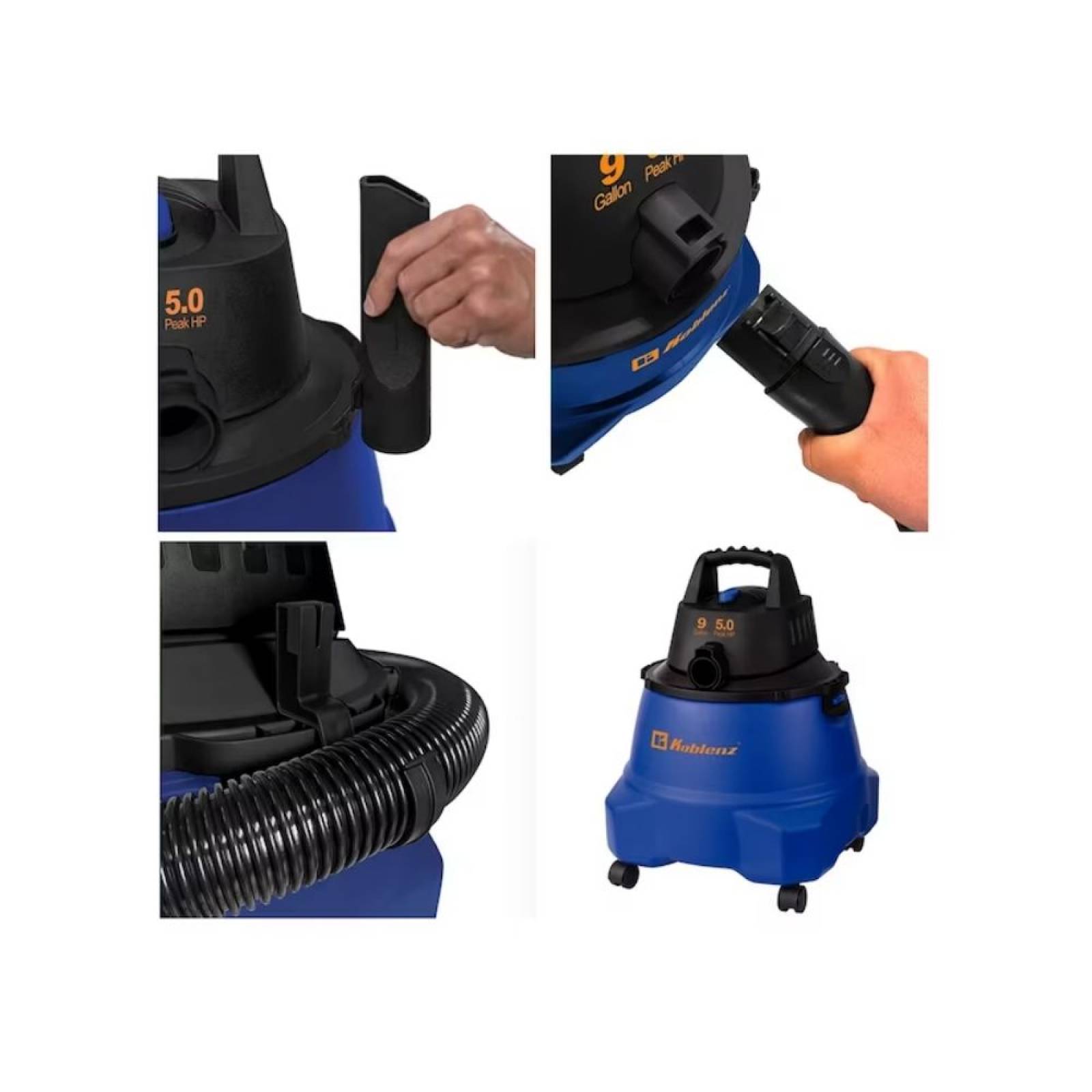 Aspiradora multiusos koblenz mod. wd-9 l 212 9gal