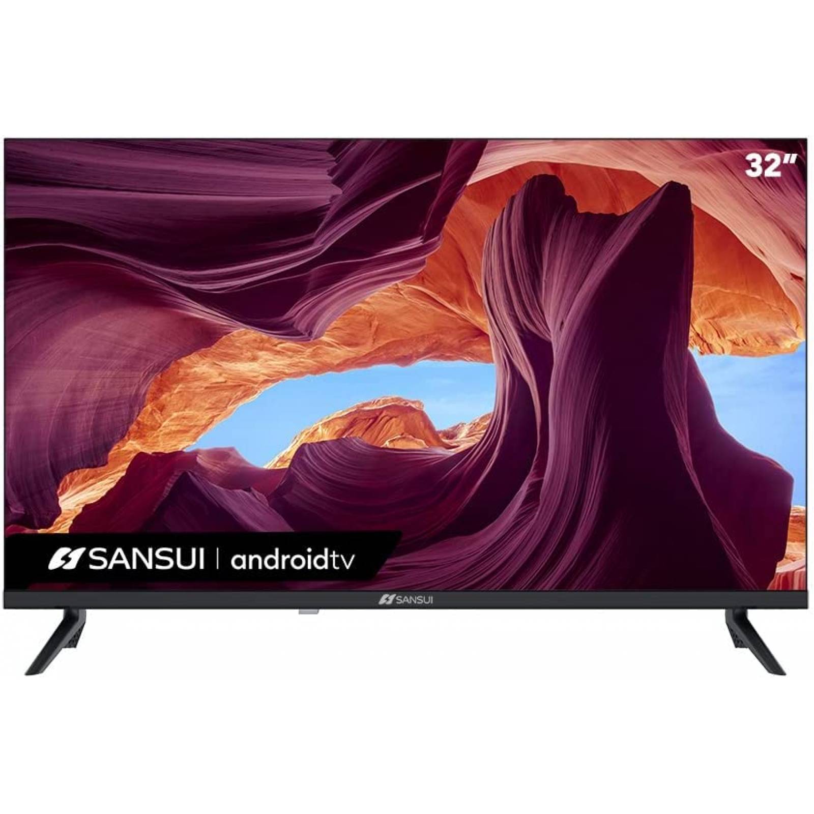 Pantalla de 32 pulgadas smart tv android control de voz marca sansui