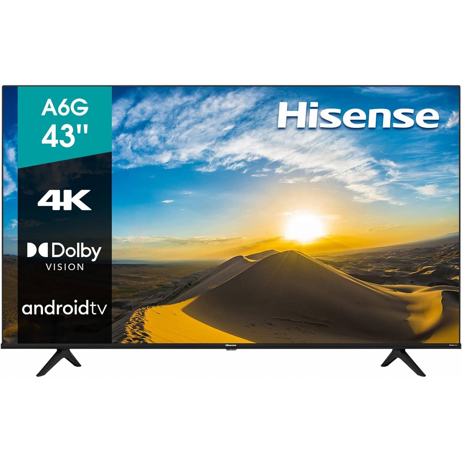 Pantalla hisense a6g 43 pulgadas led smart uhd 4k android tv a6g