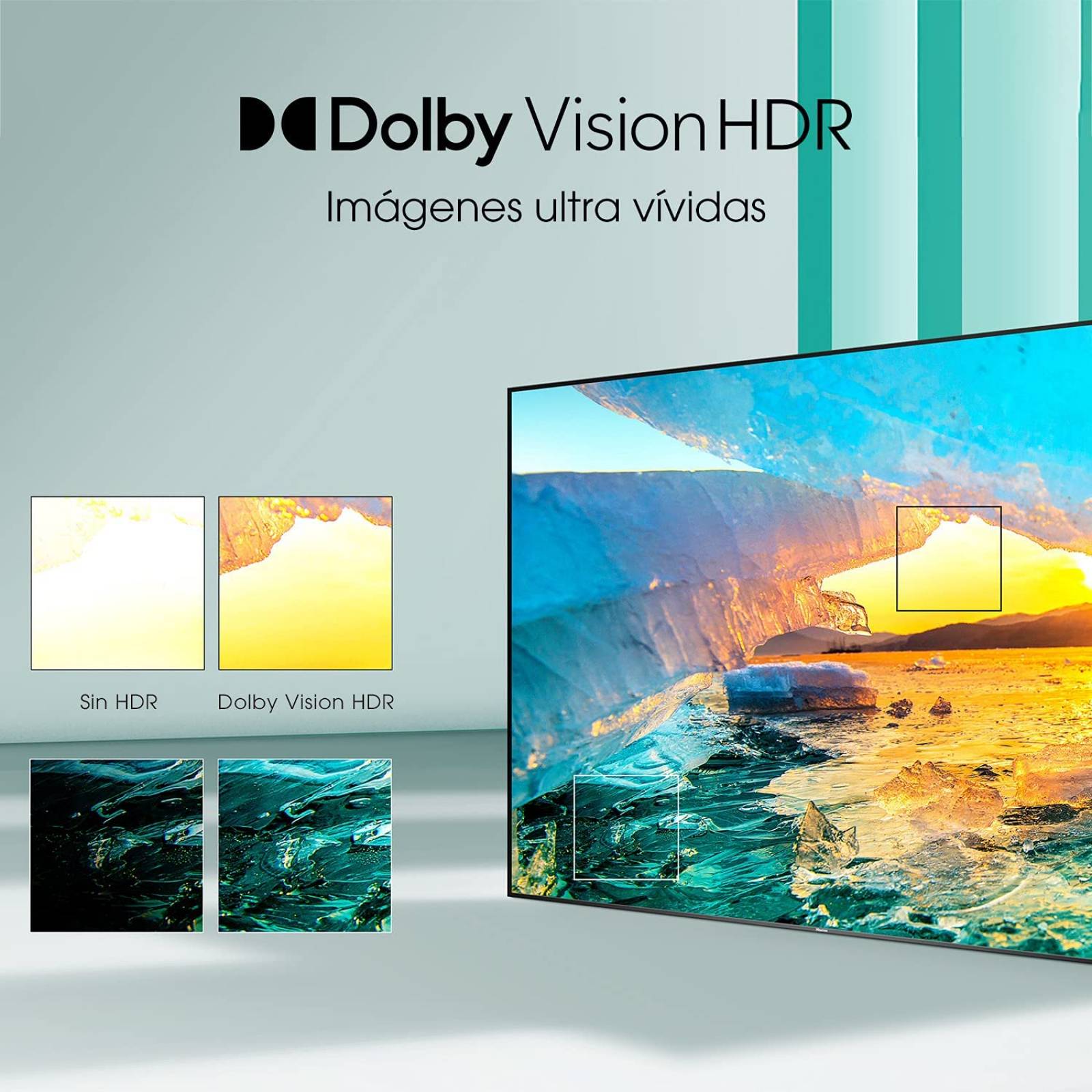 Pantalla hisense a6g 43 pulgadas led smart uhd 4k android tv a6g