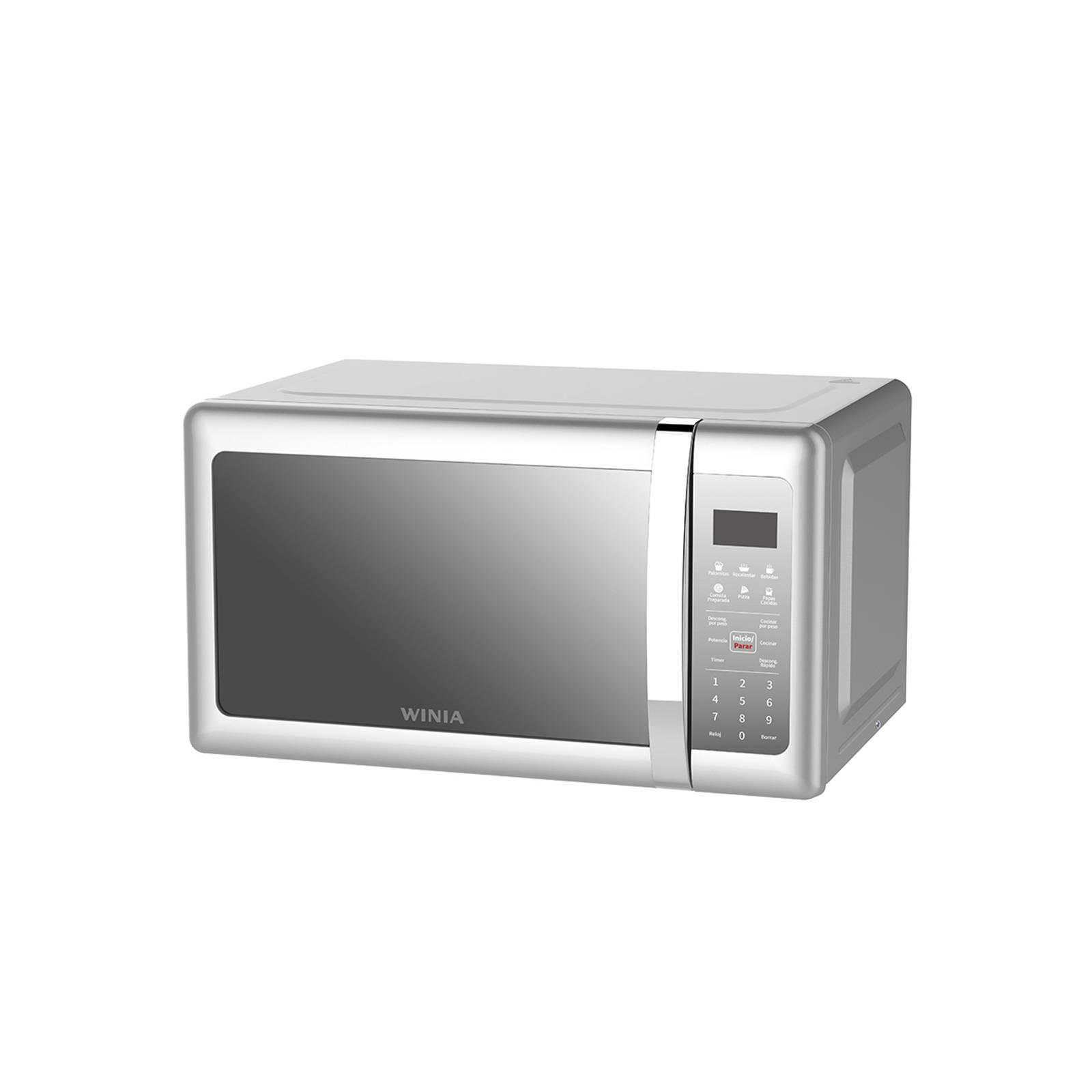 Horno microondas 0.7p3 abierto manija silver winia