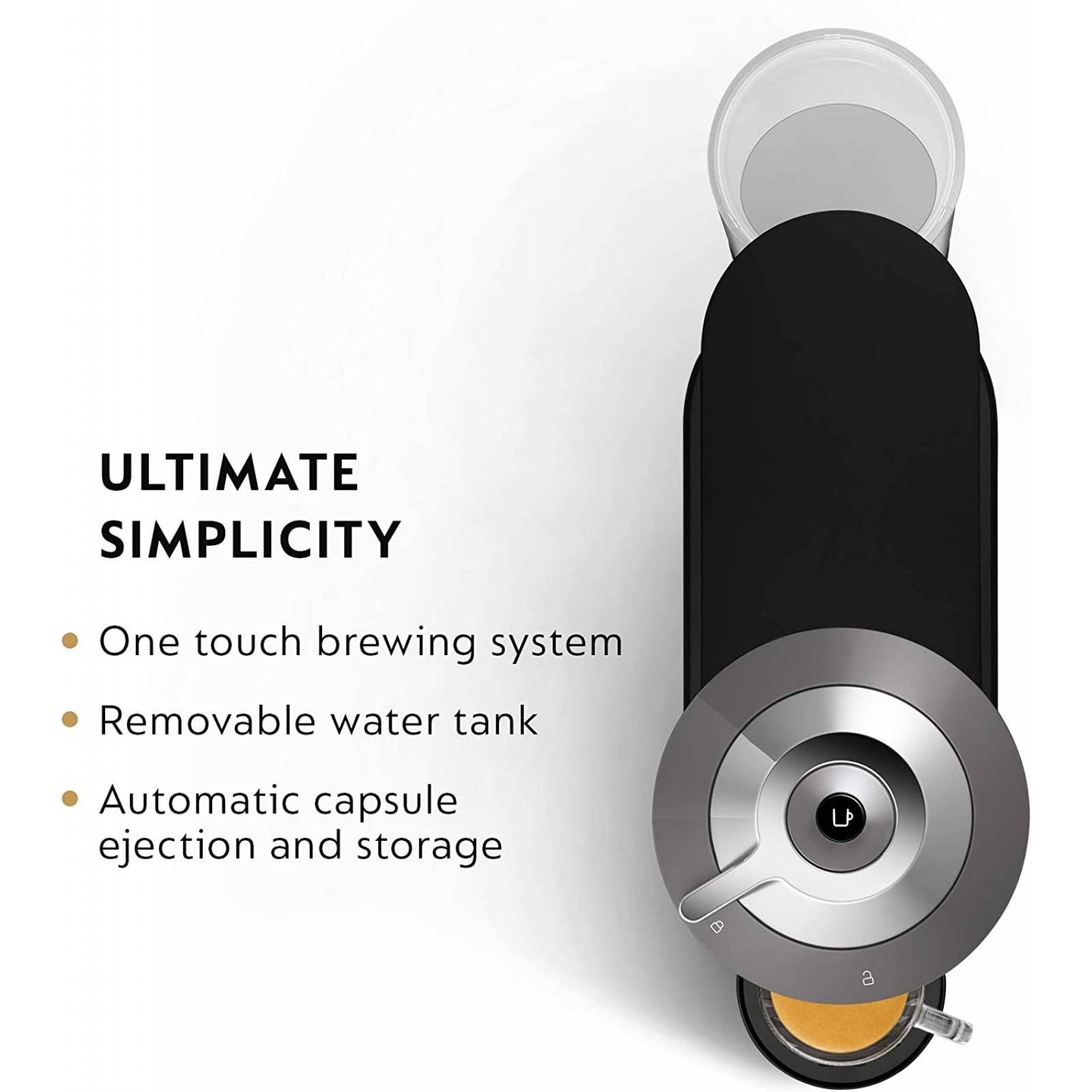 Cafetera nespresso vertuo next coffee espresso con aeroccino gris obscuro (reacondicionado)