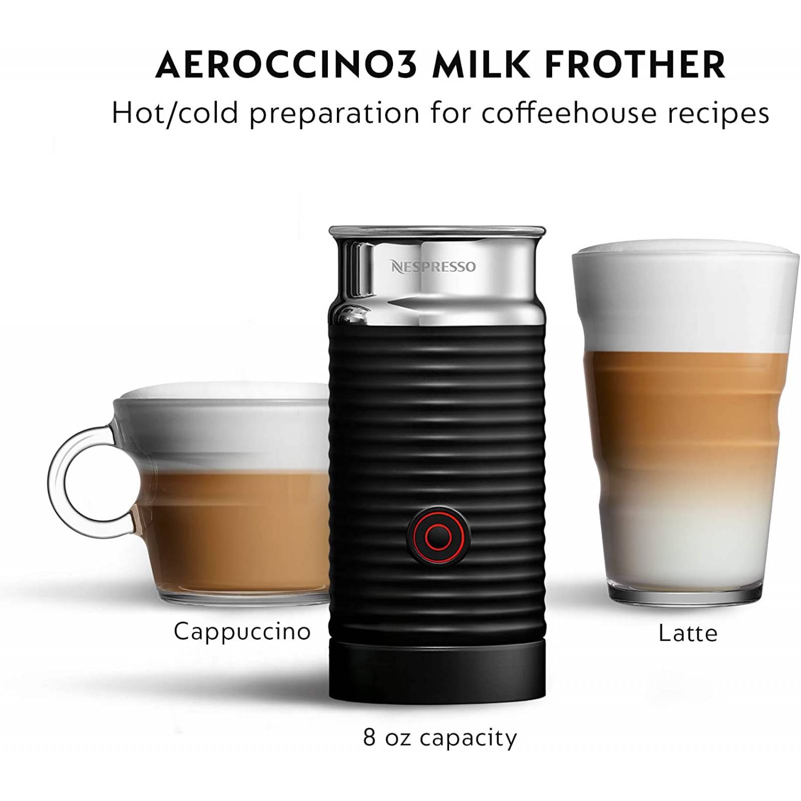 Cafetera nespresso vertuo next coffee espresso con aeroccino gris obscuro (reacondicionado)