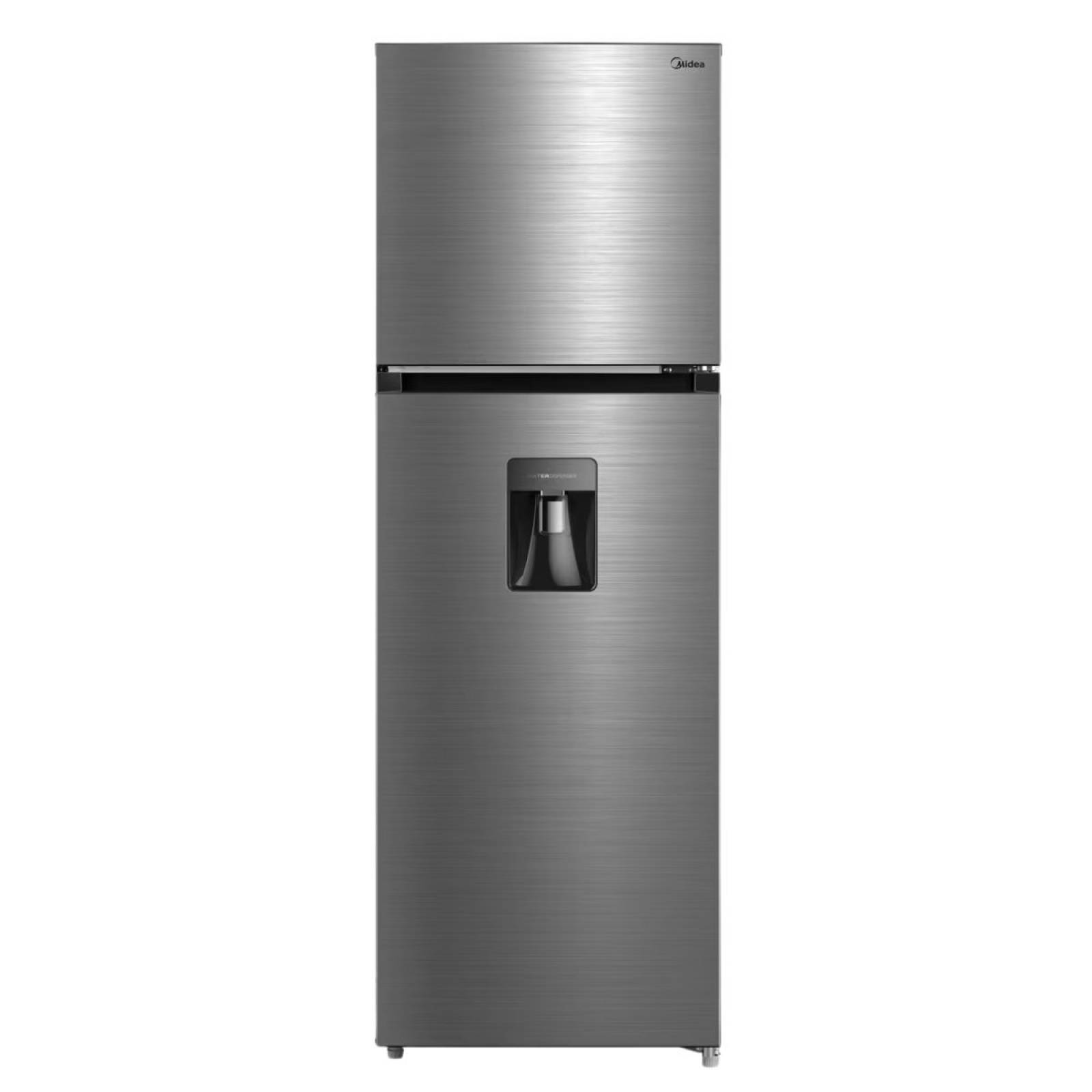 Refrigerador 10 pies top mount acabado blue steel marca midea