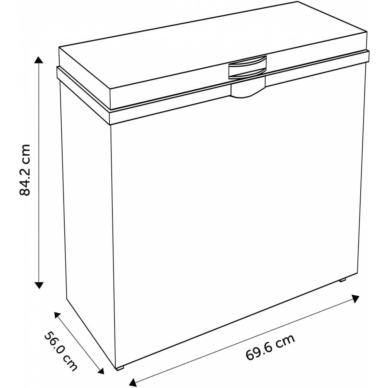 Congelador 5p horizontal enfria y congela blanco marca hisense