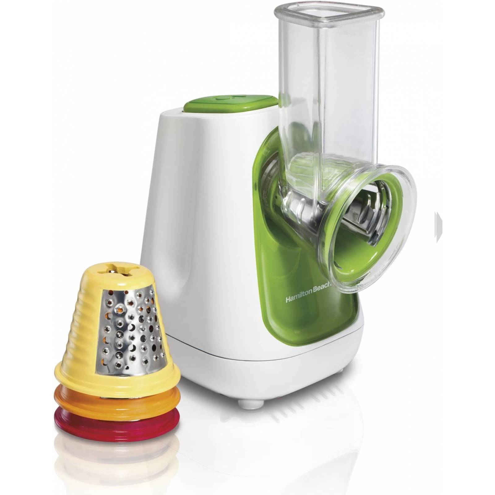 Procesador de alimentos 4 conos de corte blanco hamilton beach