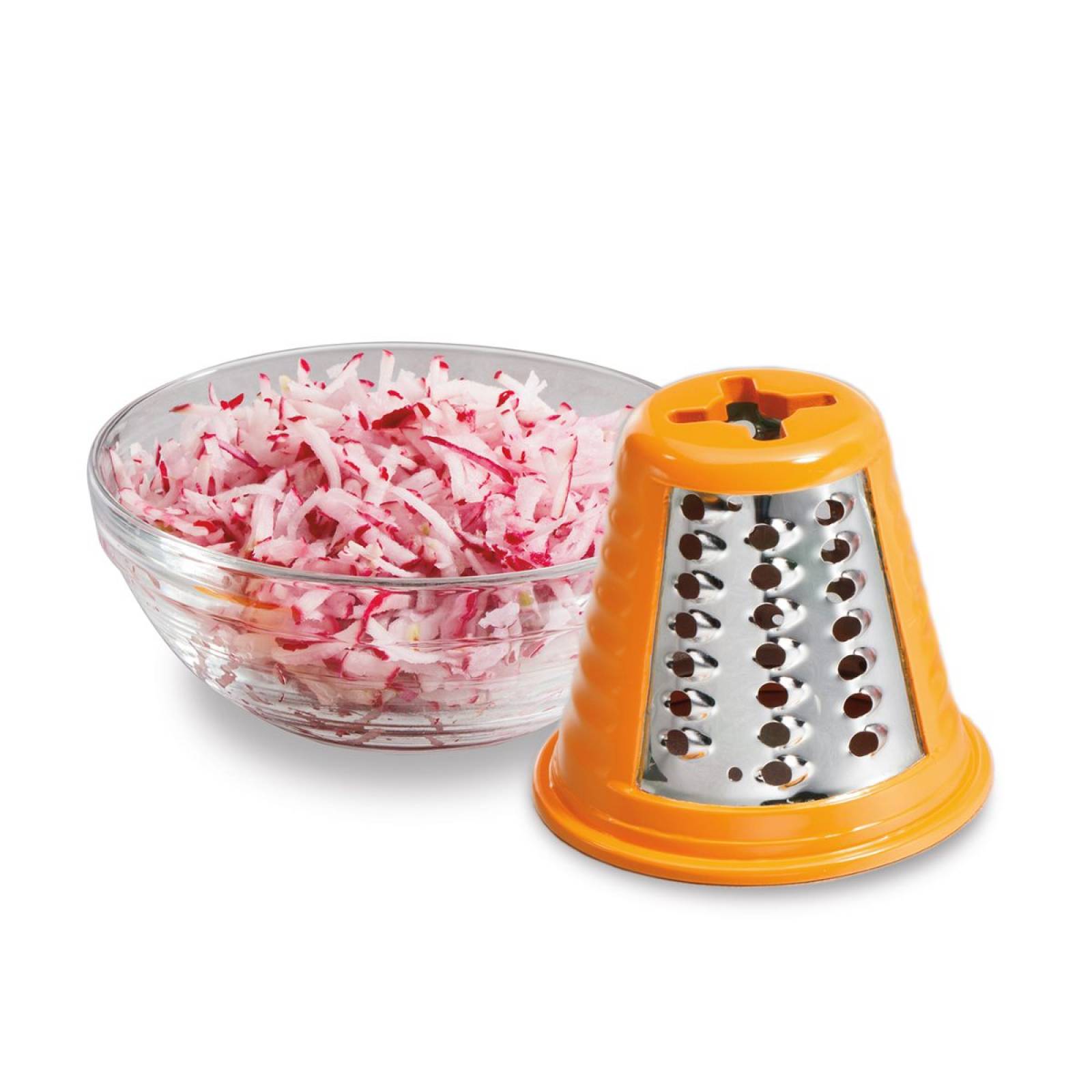 Procesador de alimentos 4 conos de corte blanco hamilton beach