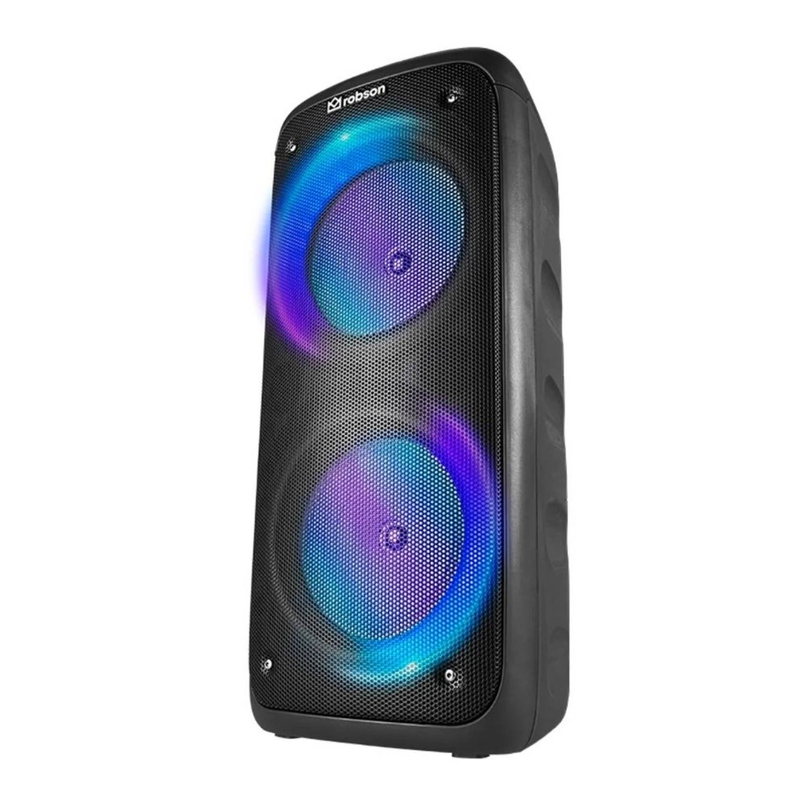 Bocina 6.5" recargable doble en torre marca robson