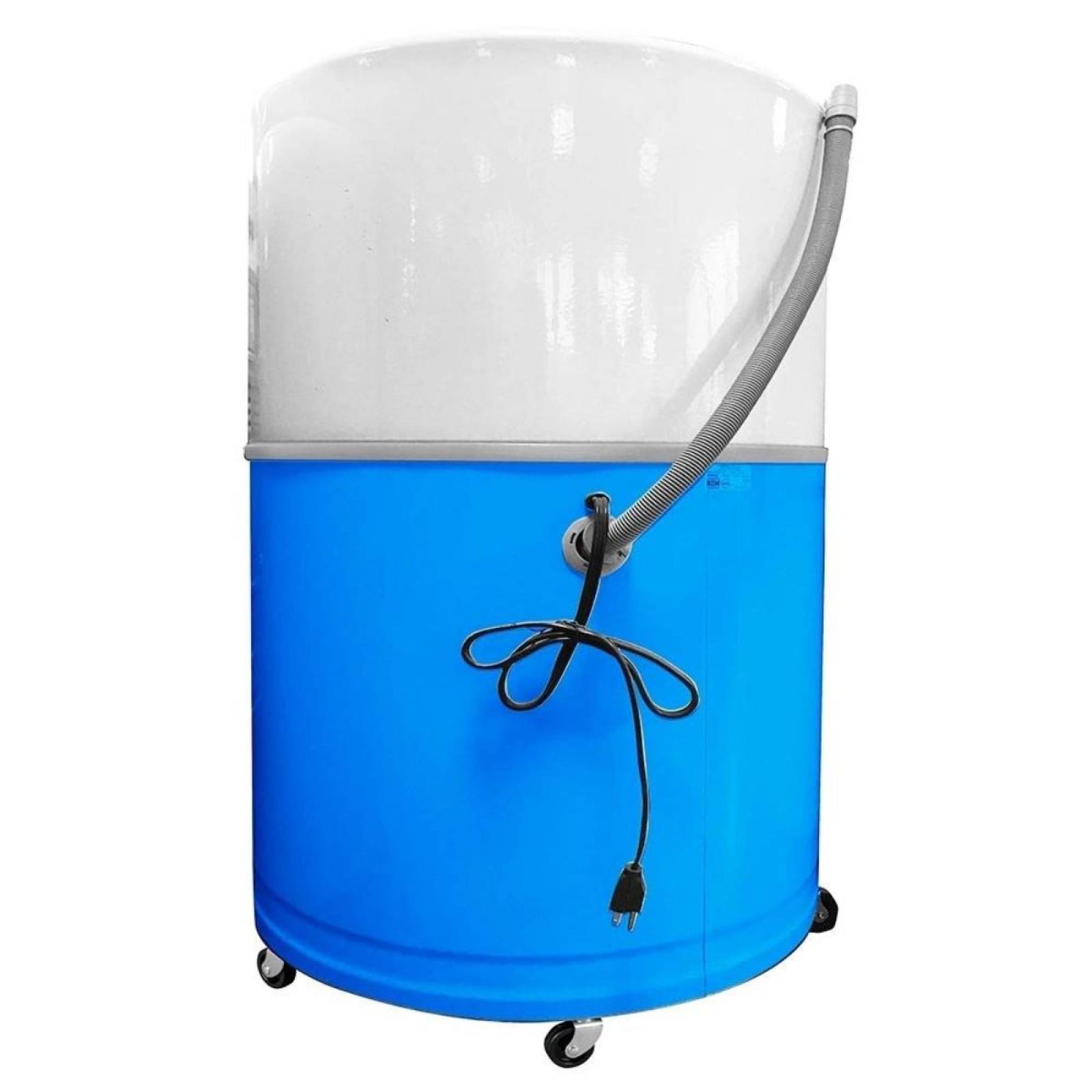 Lavadora de 14 kg manual samira color blanco con tapa azul marca koblenz