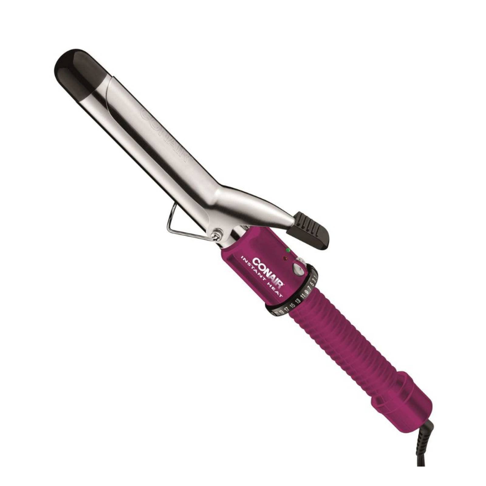 Tenaza rizadora ceramica 1p 25 niveles rosa/plata conair