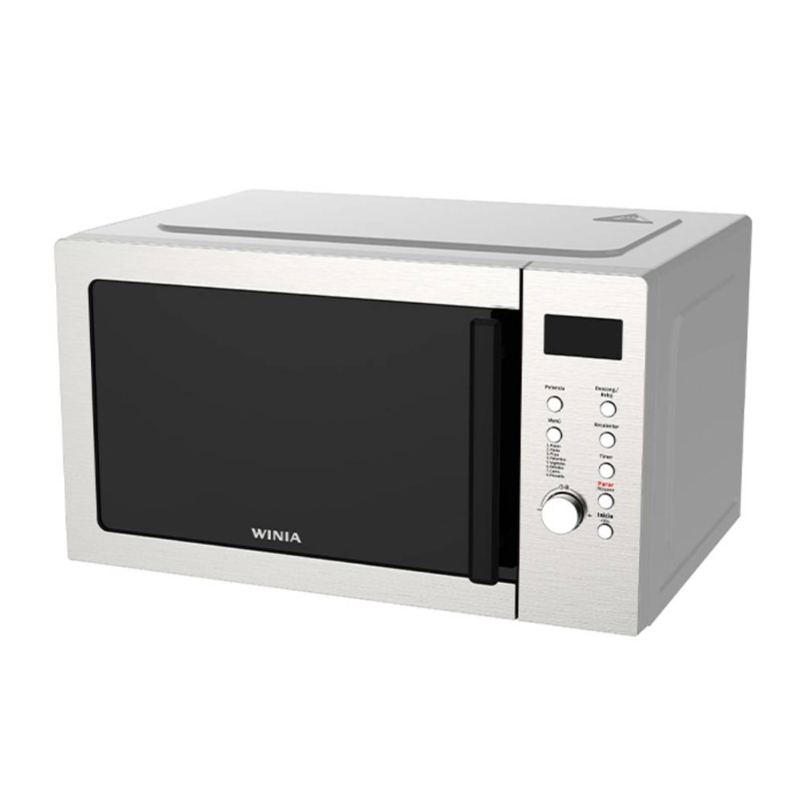 HORNO MICROONDAS 1.1P3 ABIERTO BOTON ACERO INOX WINIA