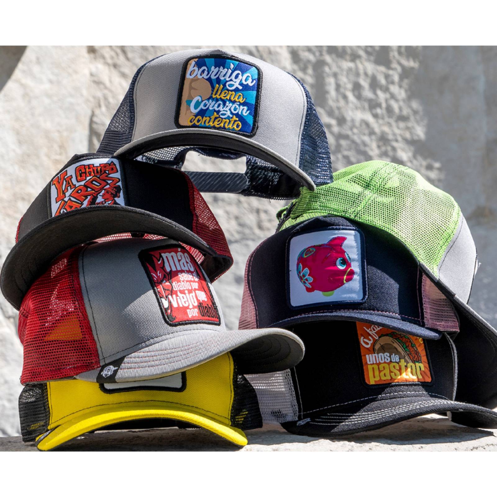 P´ook culture mx - gorra unisex lisa negra personalizable