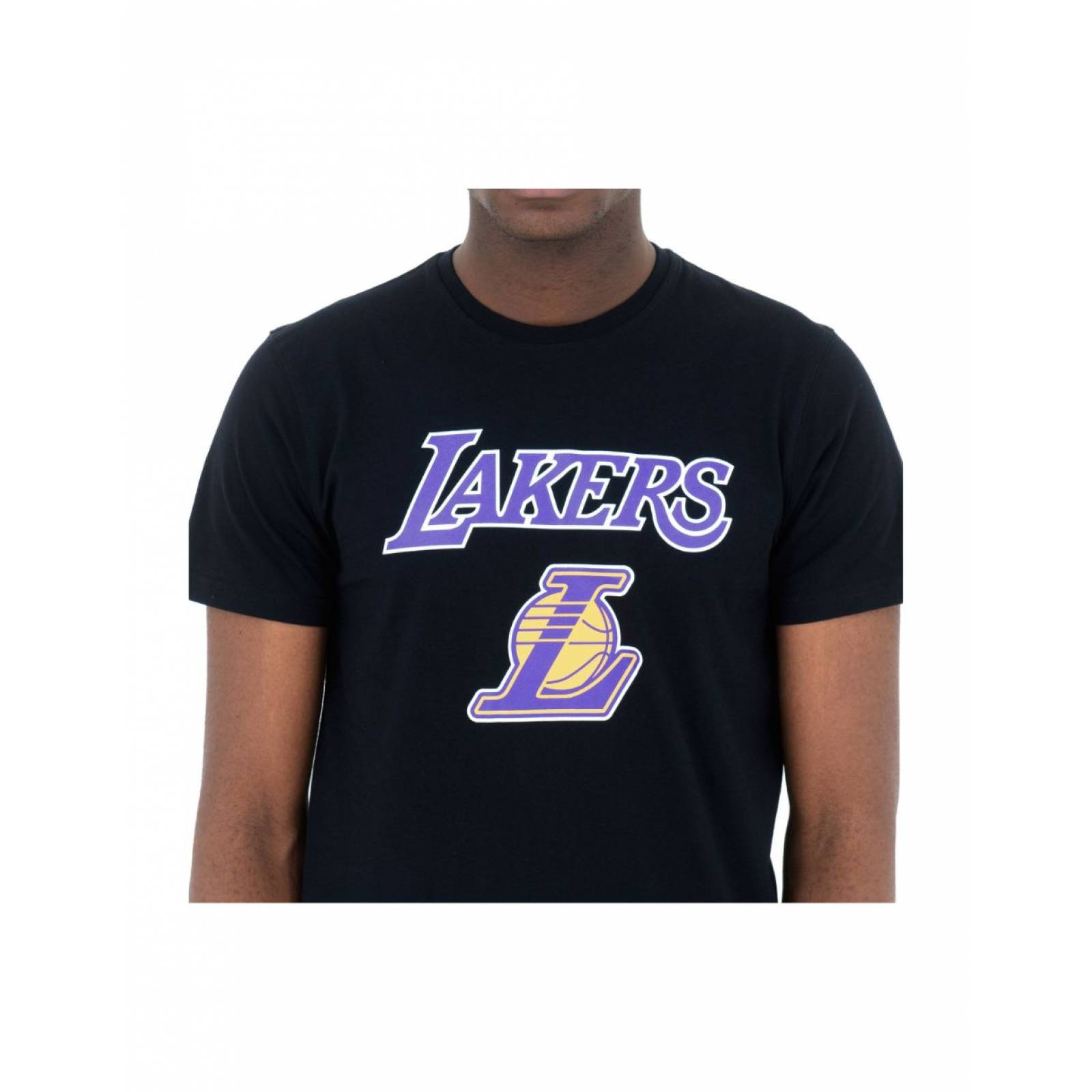 New era team logo tee loslak blk los angeles lakers s