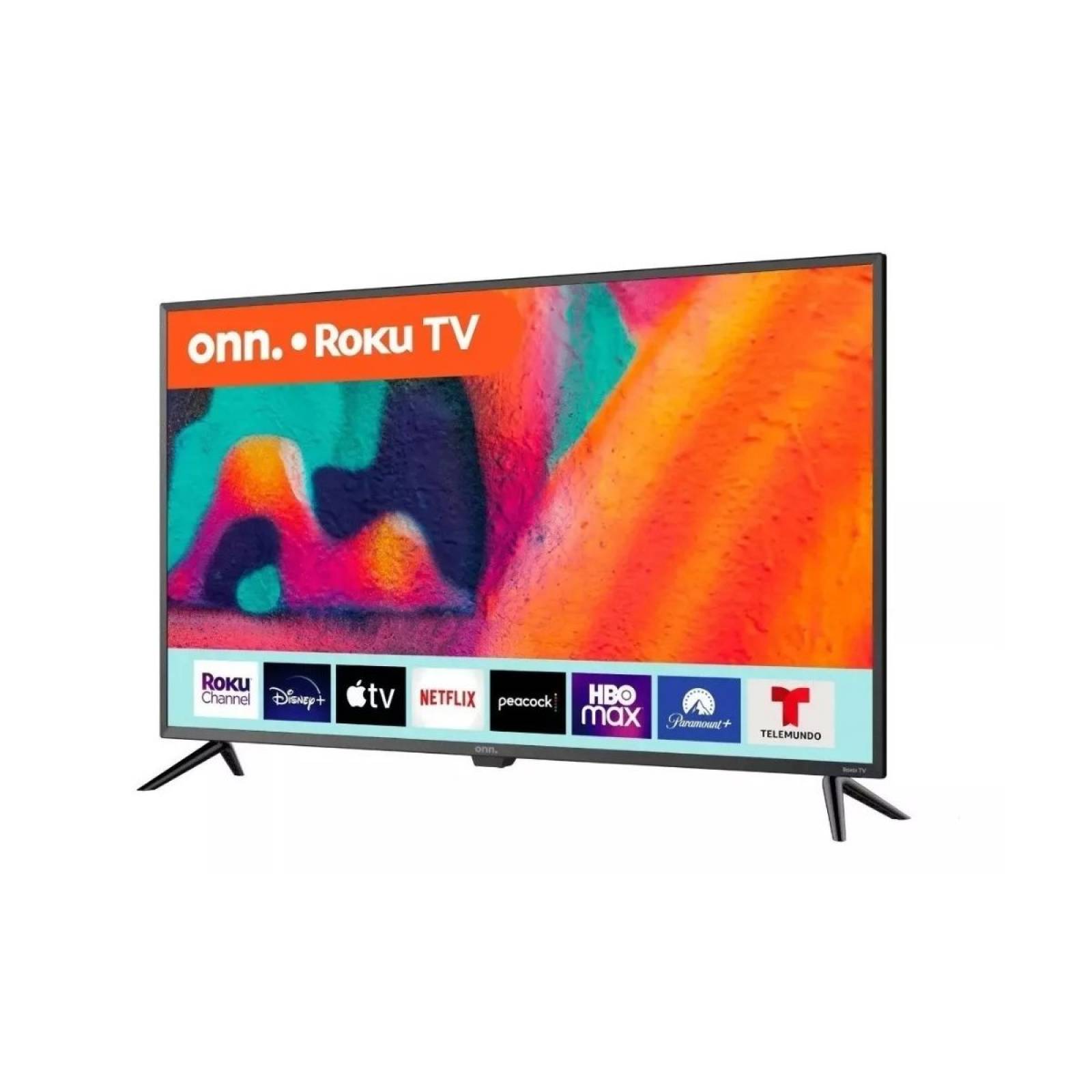 Pantalla de 43" smart tv full hd roku marca onn