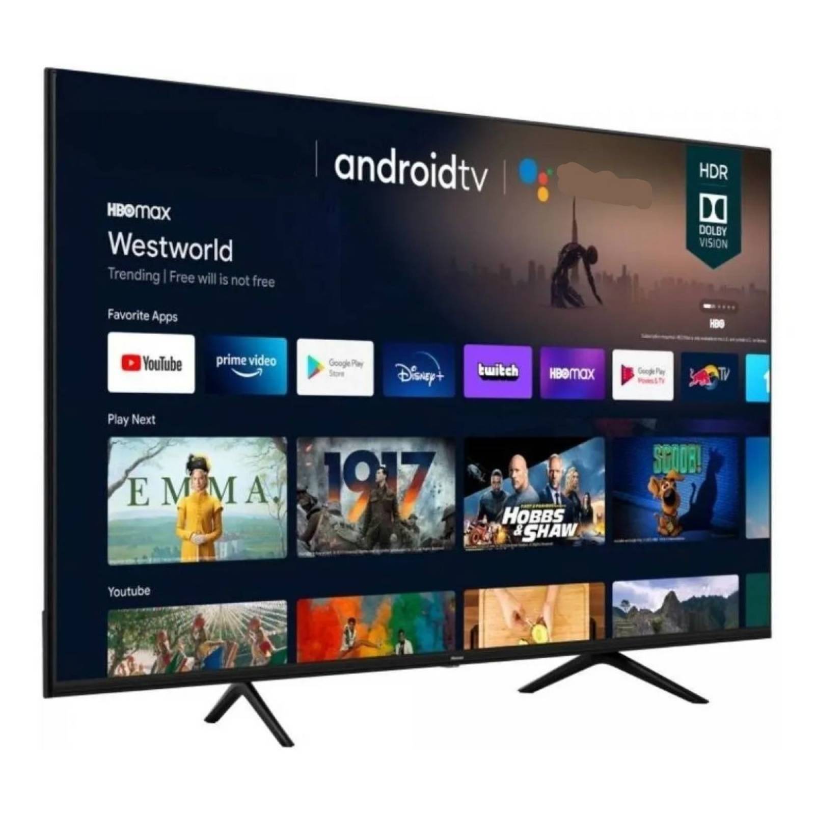 Tv hisense 65 led 4k 3840 x 2160p 60hz smart tv android google assistant compatible con alexa google play app store (reacondicionado)