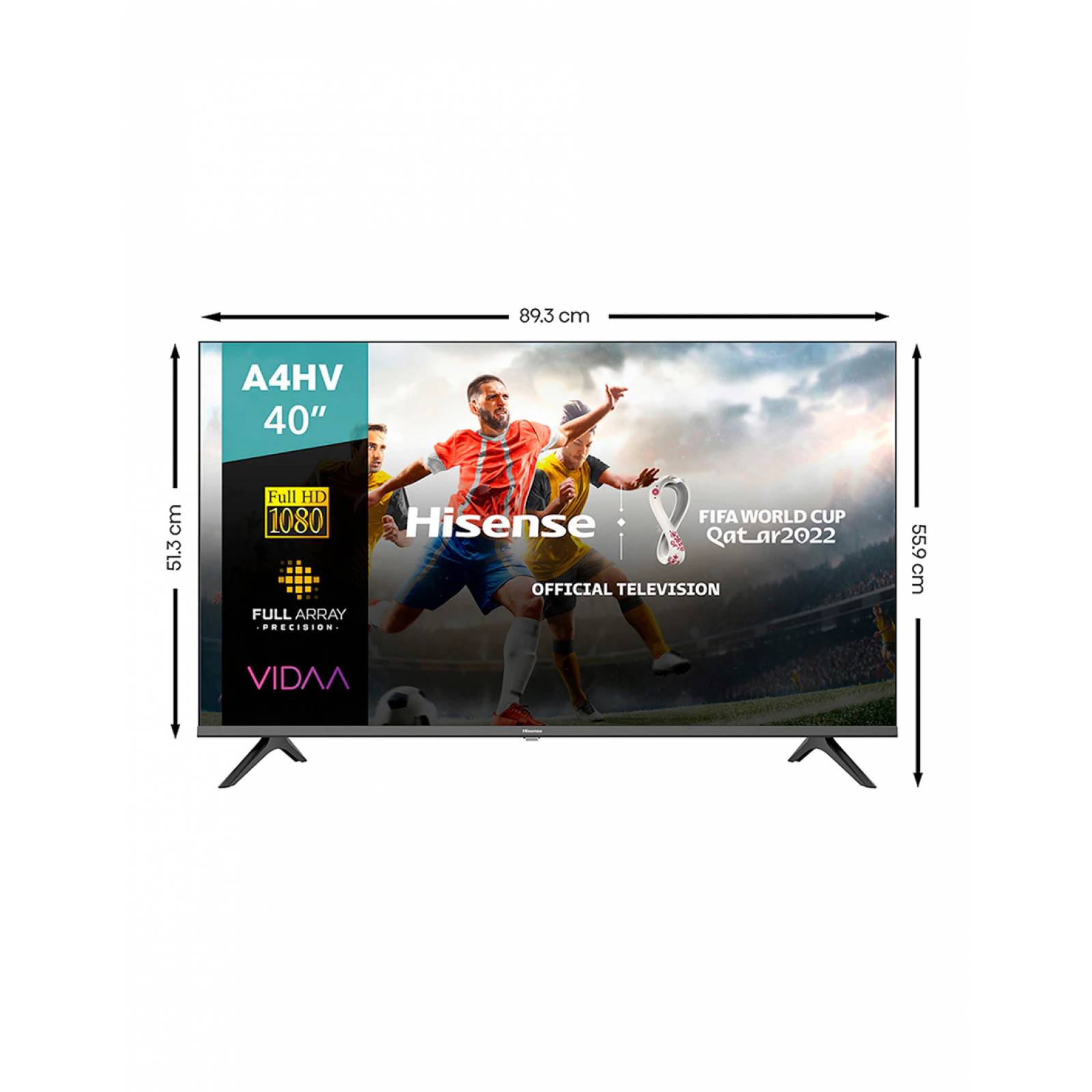 Televisor 40 Pulgadas Hisense LED Smart TV Full VIDAA 40A4HV