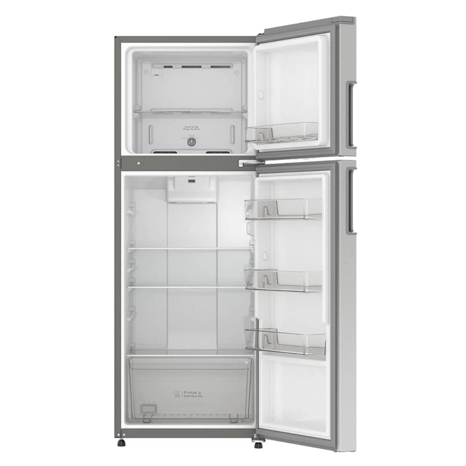 Refrigerador 11 pies top mount color silver marca acros