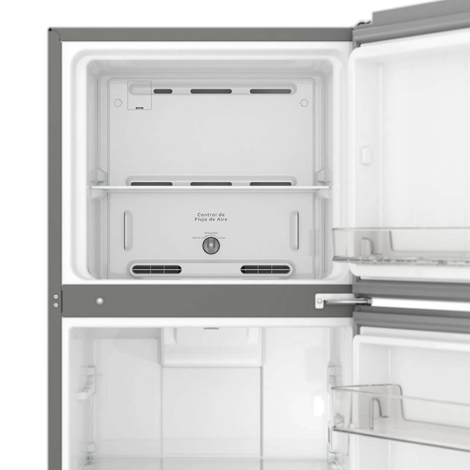 Refrigerador 11 pies top mount color silver marca acros