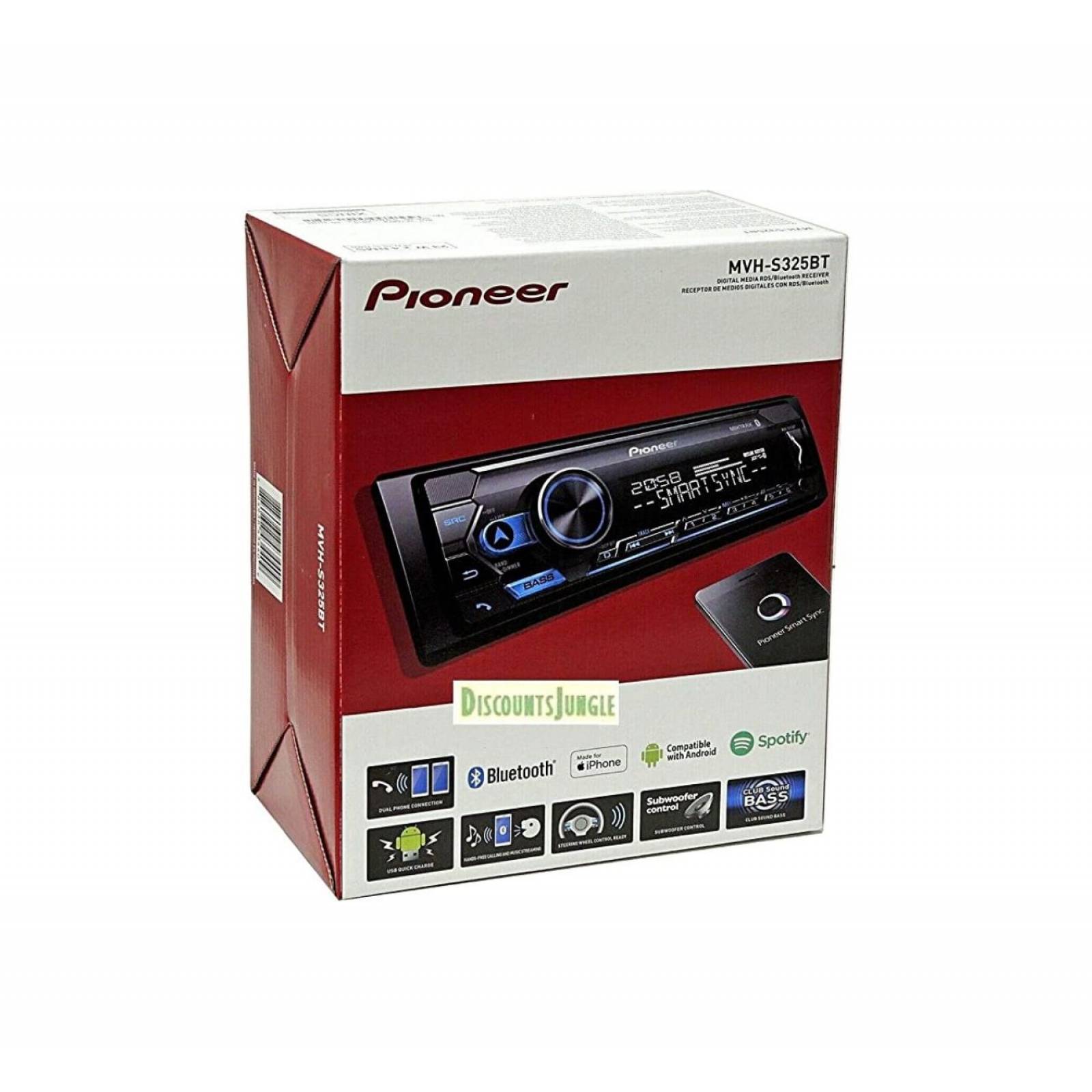Autoestereo pioneer mod. mvh-s325bt cr s/cd