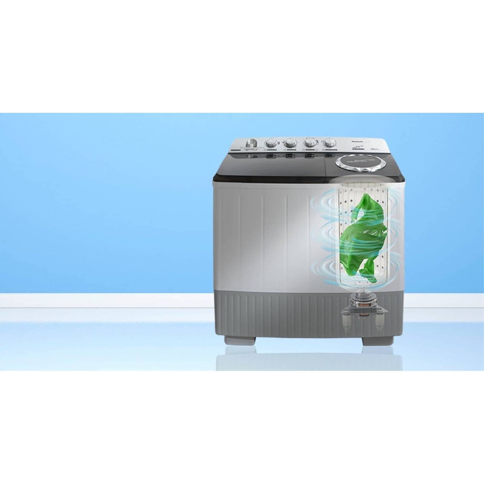 Lavadora 18 kg doble tina marca panasonic.