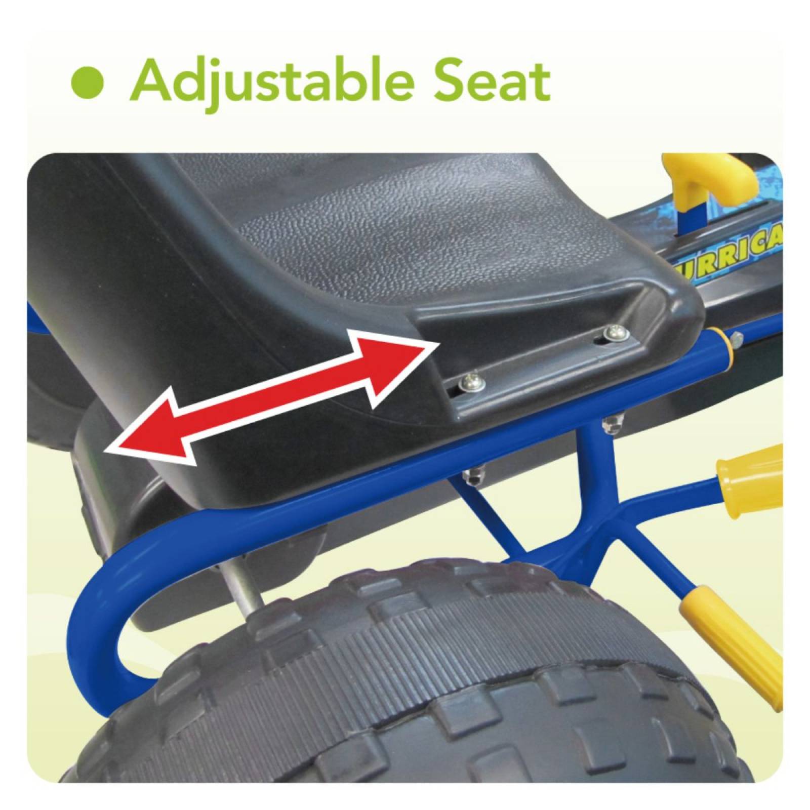 Carrito pedales hurricane kart marca mytek mod. my-5310