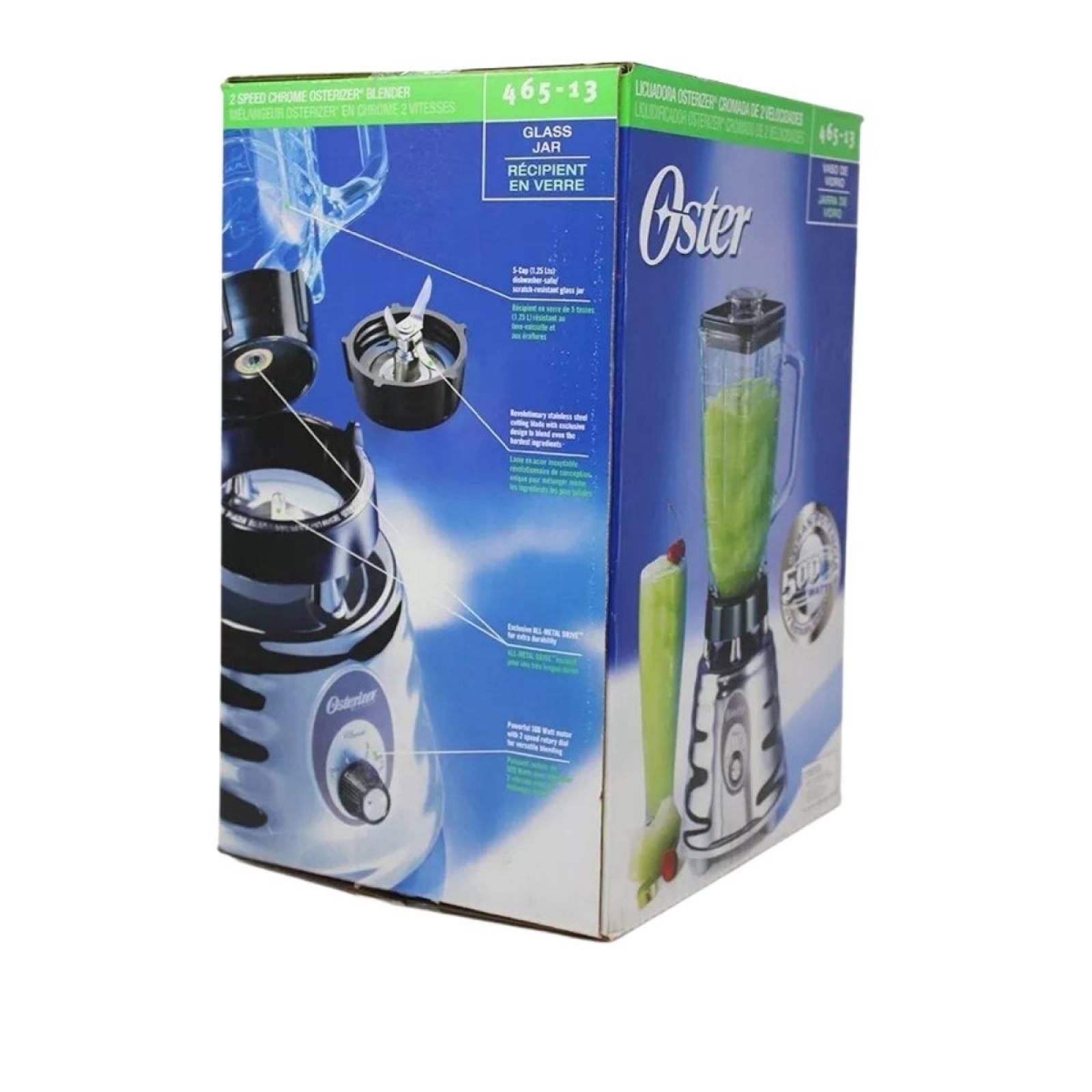 Licuadora 2 vel. cromada marca oster