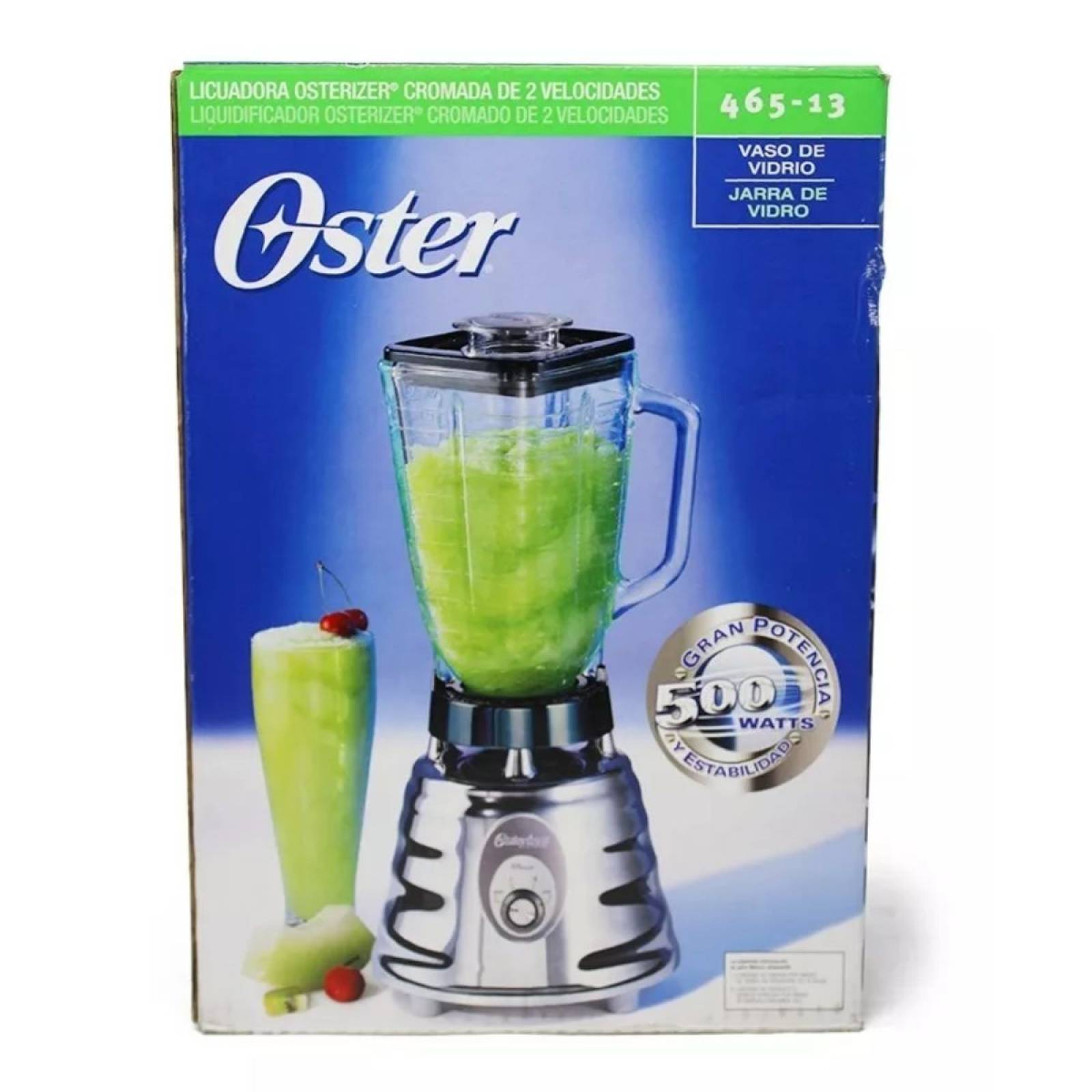 Licuadora 2 vel. cromada marca oster