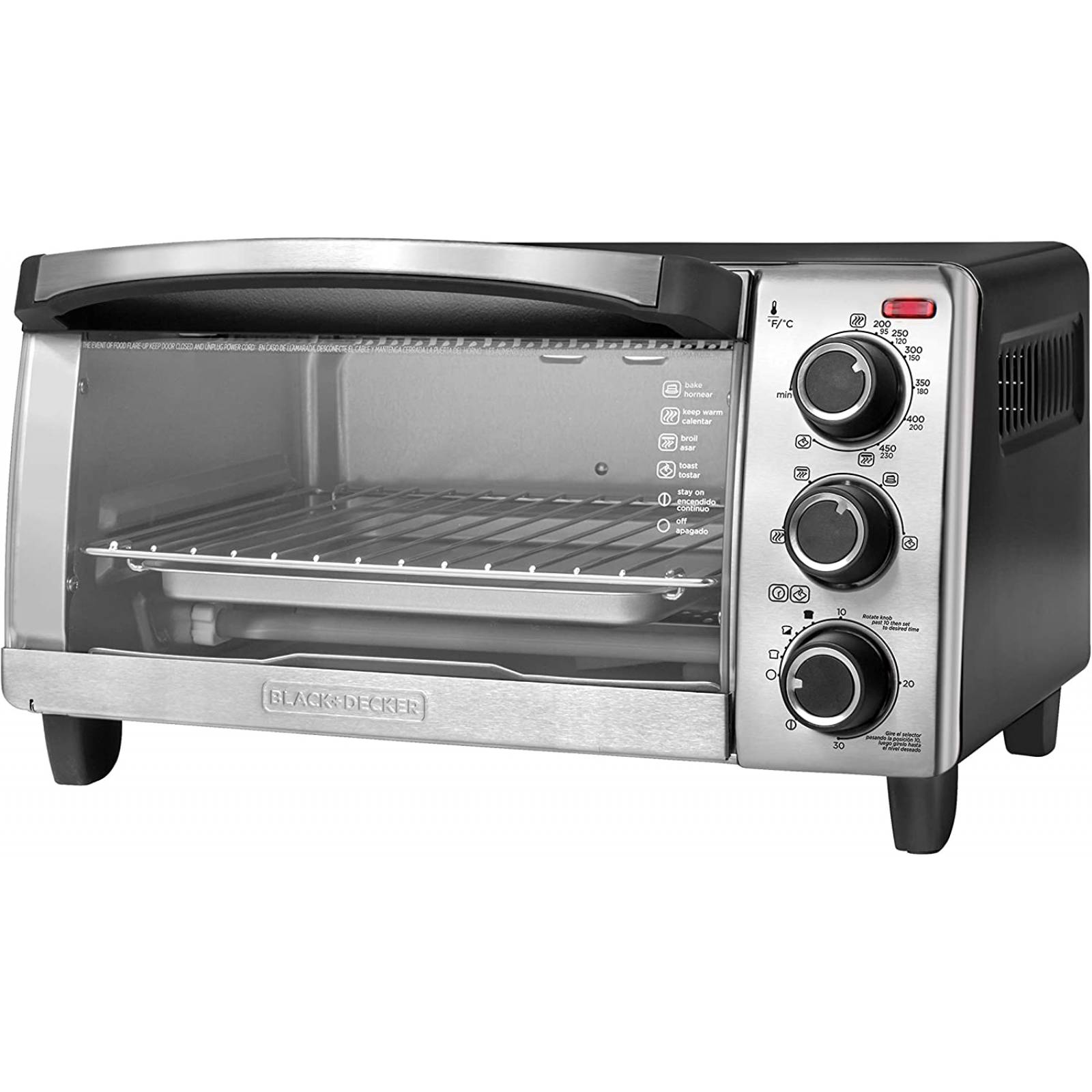 Horno tostador de convección 4 rebanadas negro black & decker