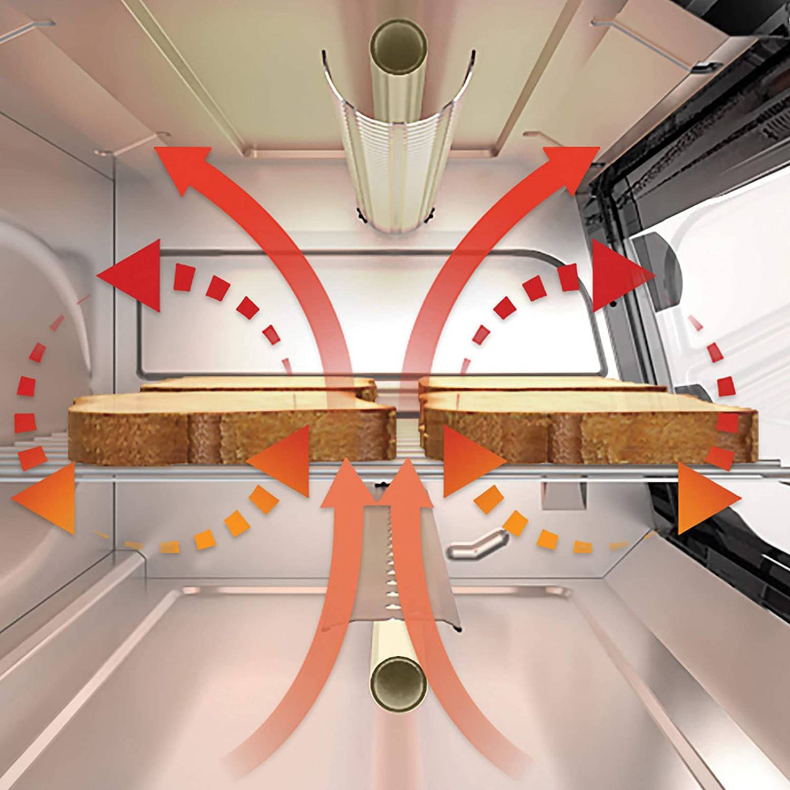 Horno tostador de convección 4 rebanadas negro black & decker