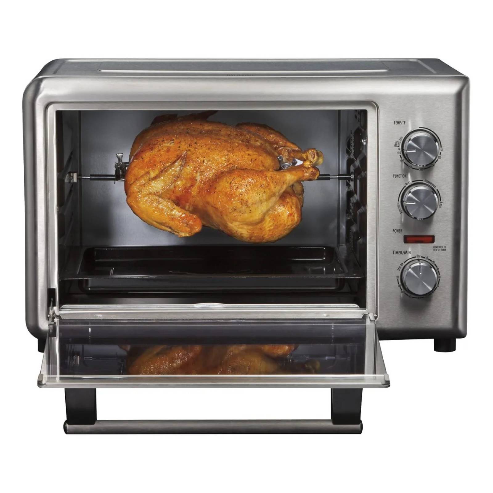 Horno eléctrico de convección y rostizador 2 pisos hamilton beach