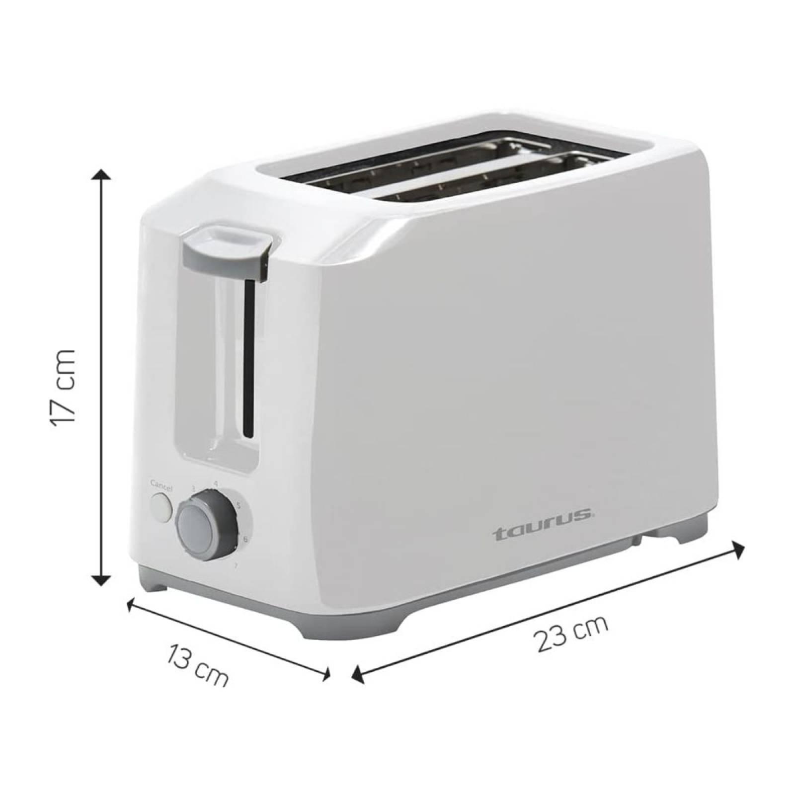 Tostador de 2 rebanadas sagitario marca taurus
