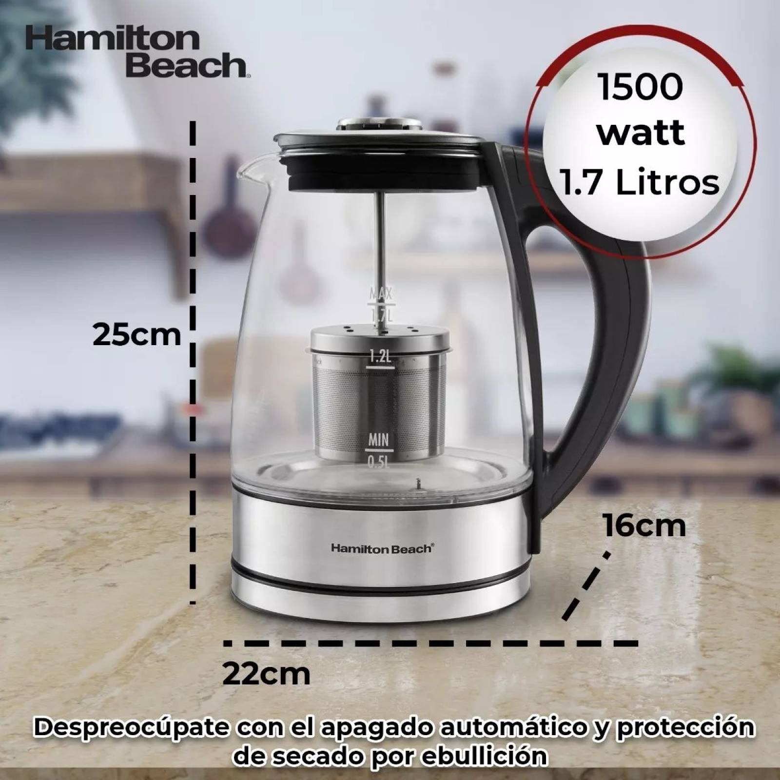 Hamilton Beach 1.7 Liter Variable Temperature Kettle 40942 