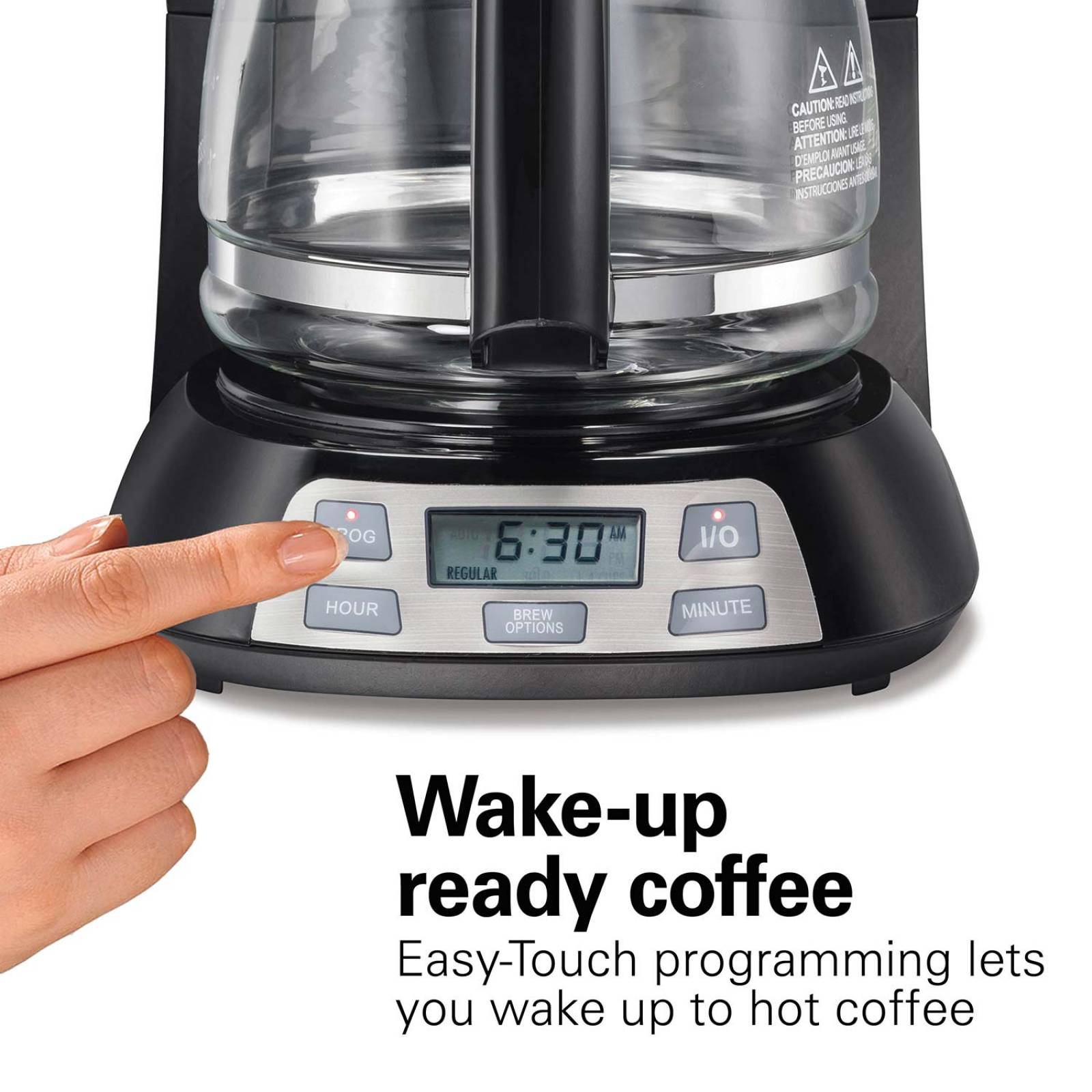 Cafetera 12 tazas programable hamilton beach