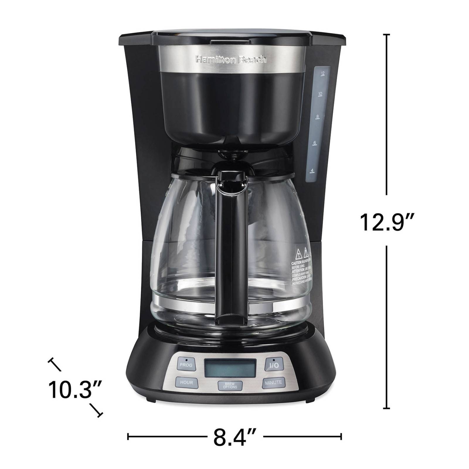 Cafetera 12 tazas programable hamilton beach