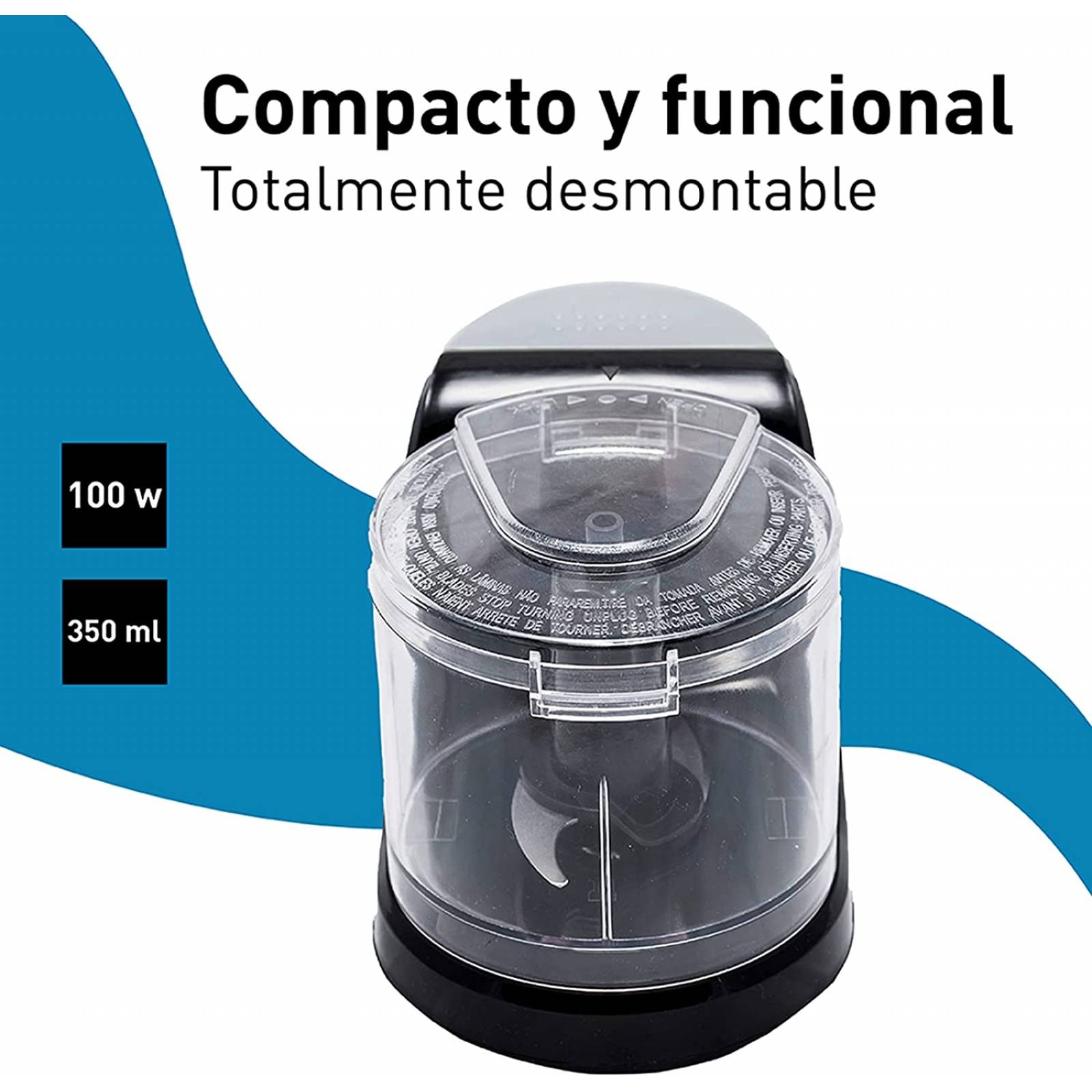 Mini-procesador de alimentos de 100 watts taurus