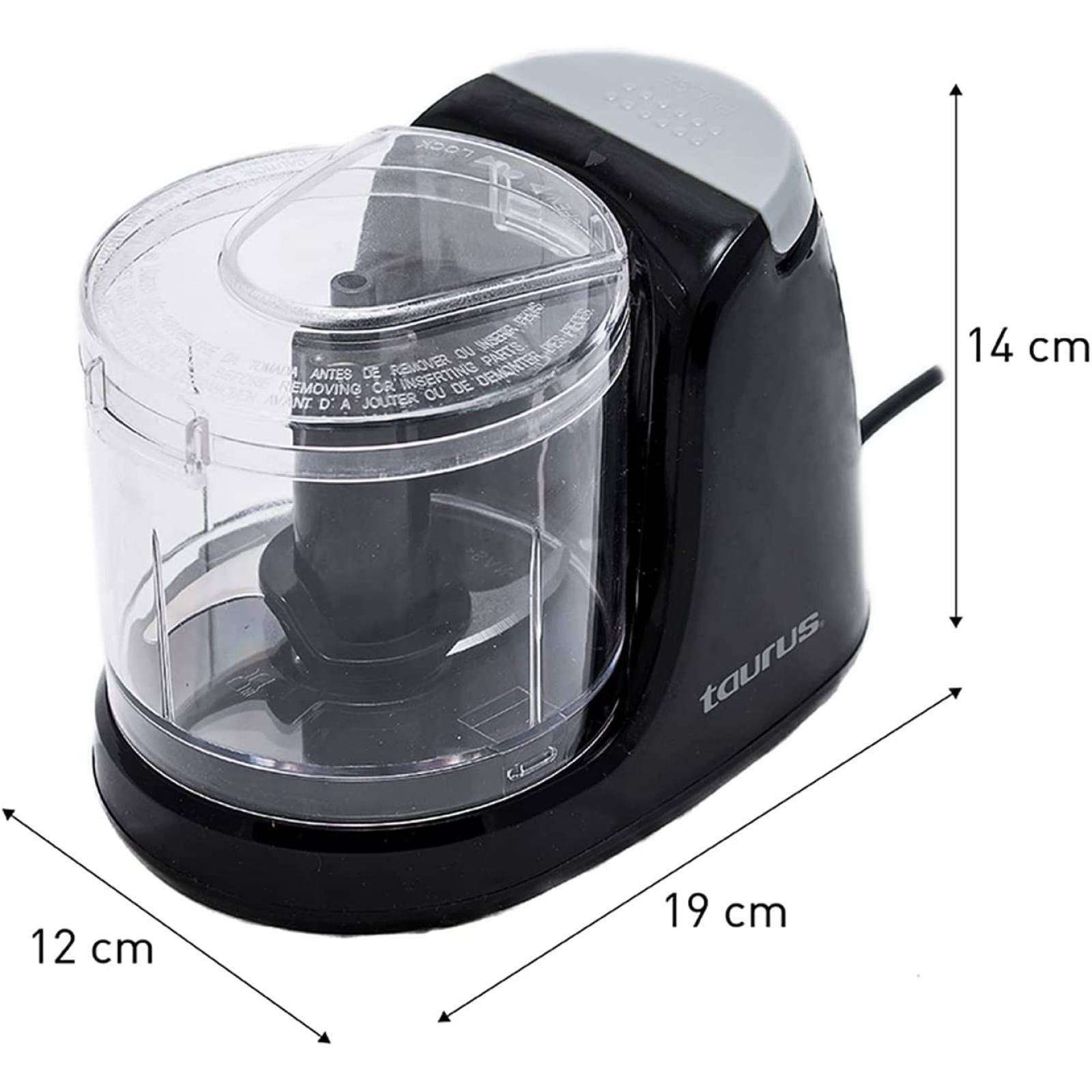 Mini-procesador de alimentos de 100 watts taurus