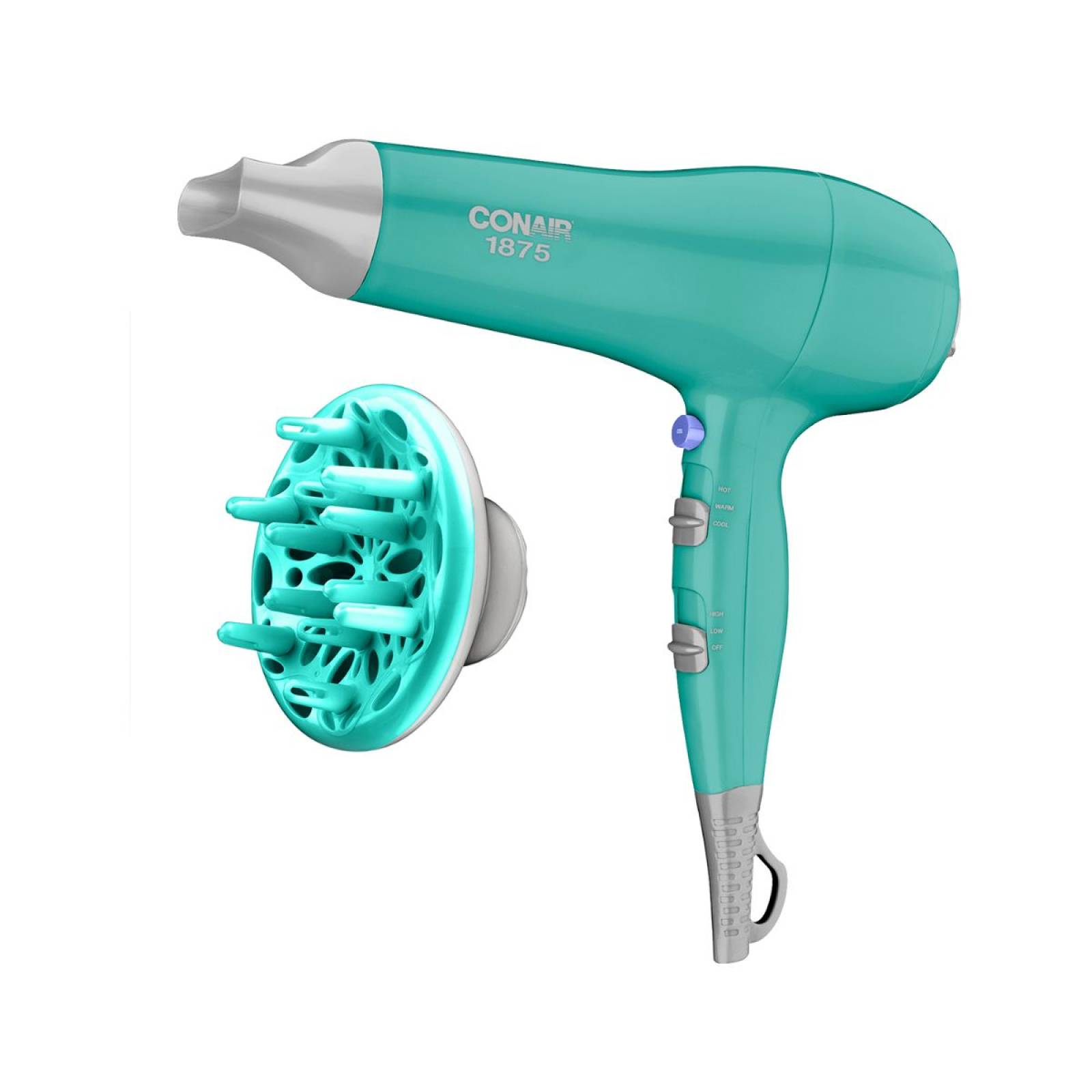 Secadora 2 Velocidades 1875w c/difusor Turquesa Conair