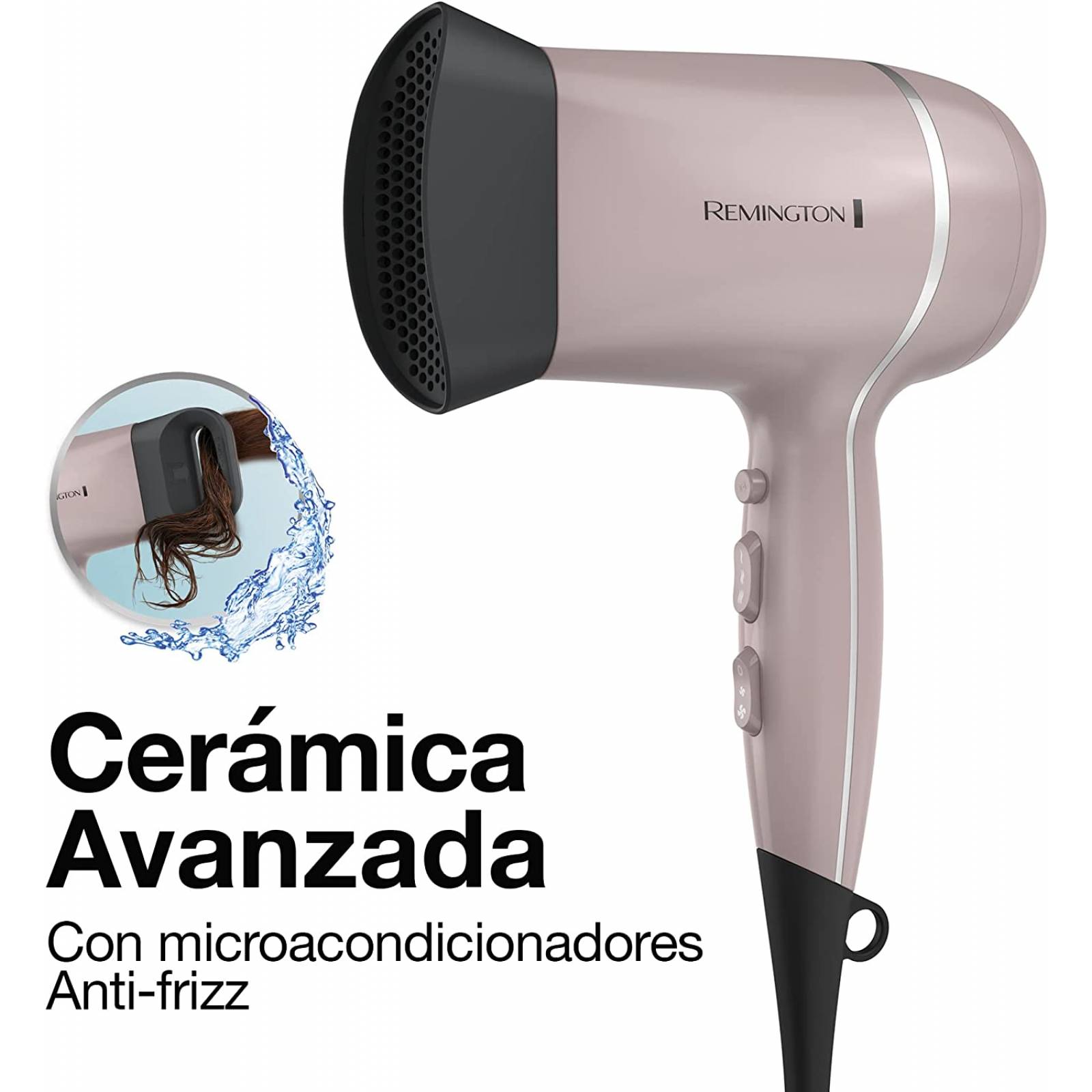Secadora de Pelo Estilizador de ceramica Remington