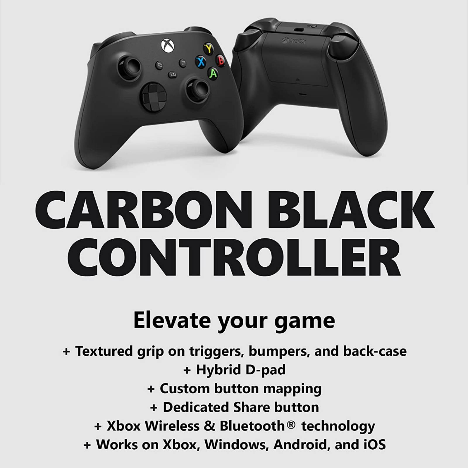Control Inalámbrico para Xbox Carbón Black