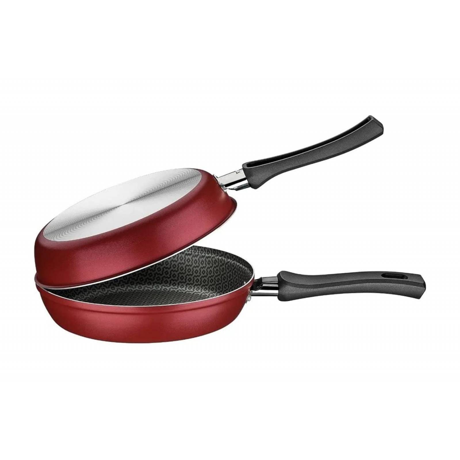 Batería de Cocina Tramontina en Aluminio con Revestimiento Interno y Externo Antiadherente Starflon Max Rojo 38 Piezas