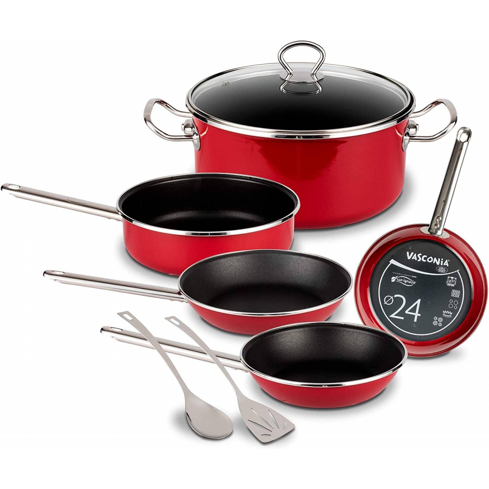 Batería de Cocina Vasconia Elegance de 8 Piezas de Vitroacero  4038187