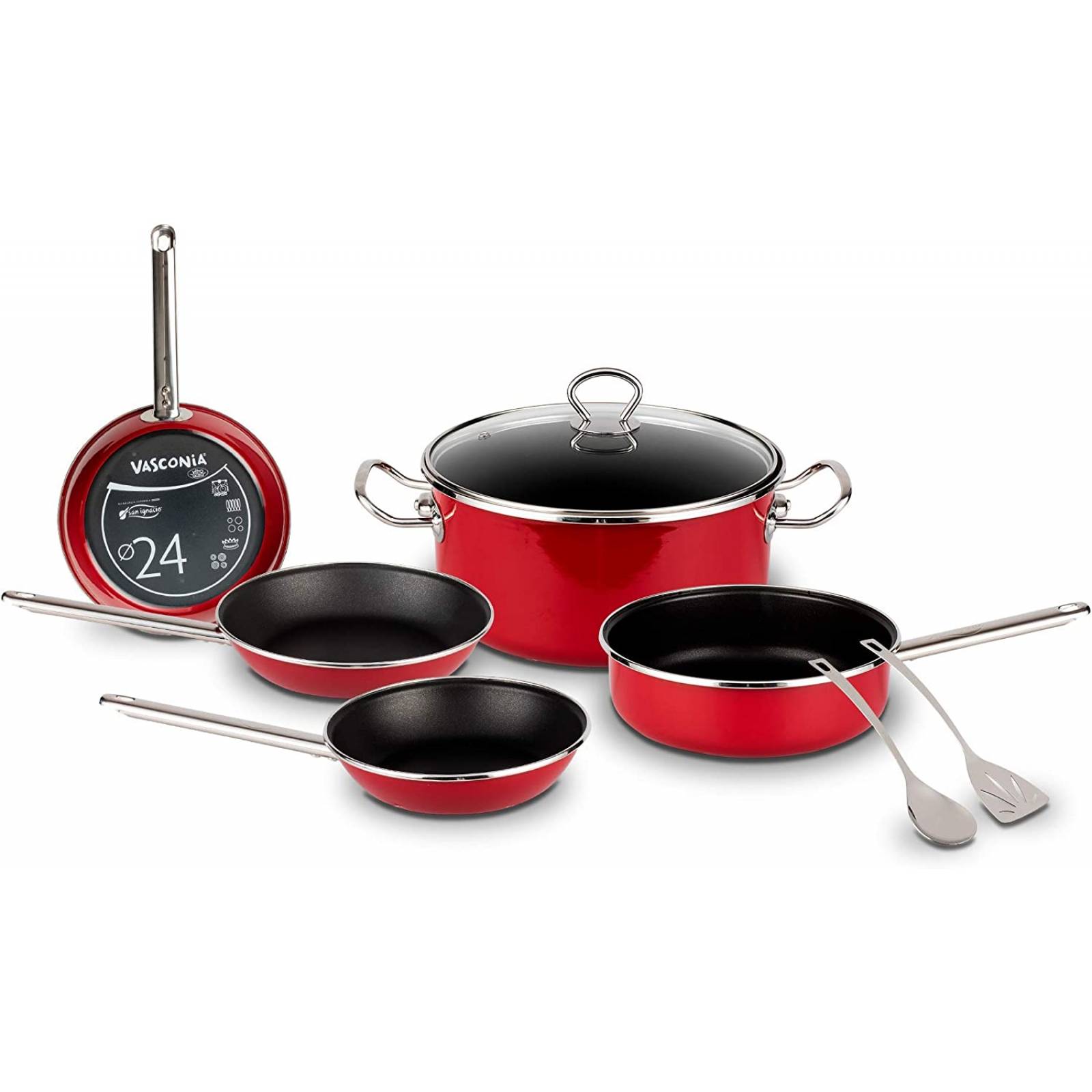 Batería de Cocina Vasconia Elegance de 8 Piezas de Vitroacero  4038187