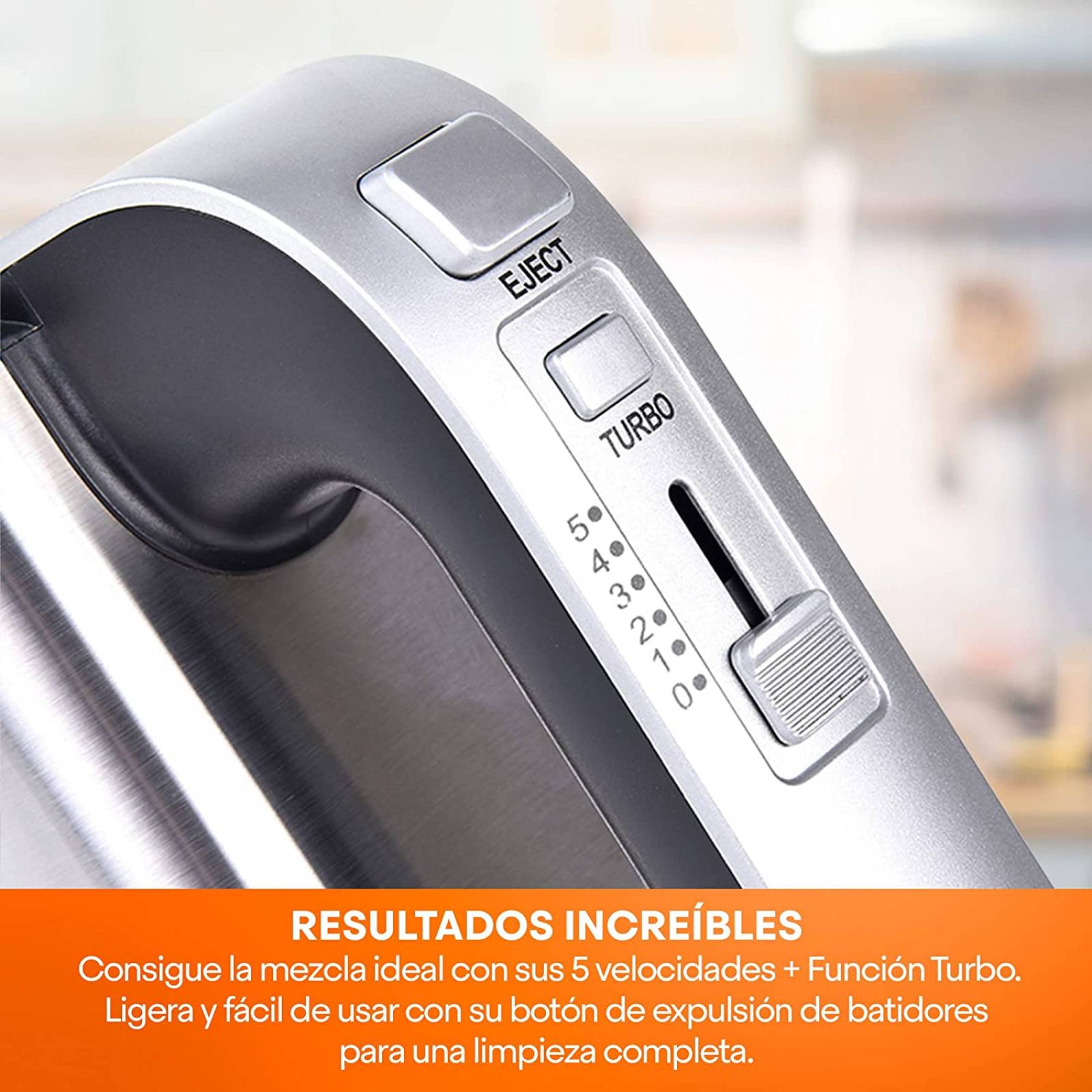 Batidora de Mano MasterChef Turbo Mix 5 Velocidades MK-HM-300SS
