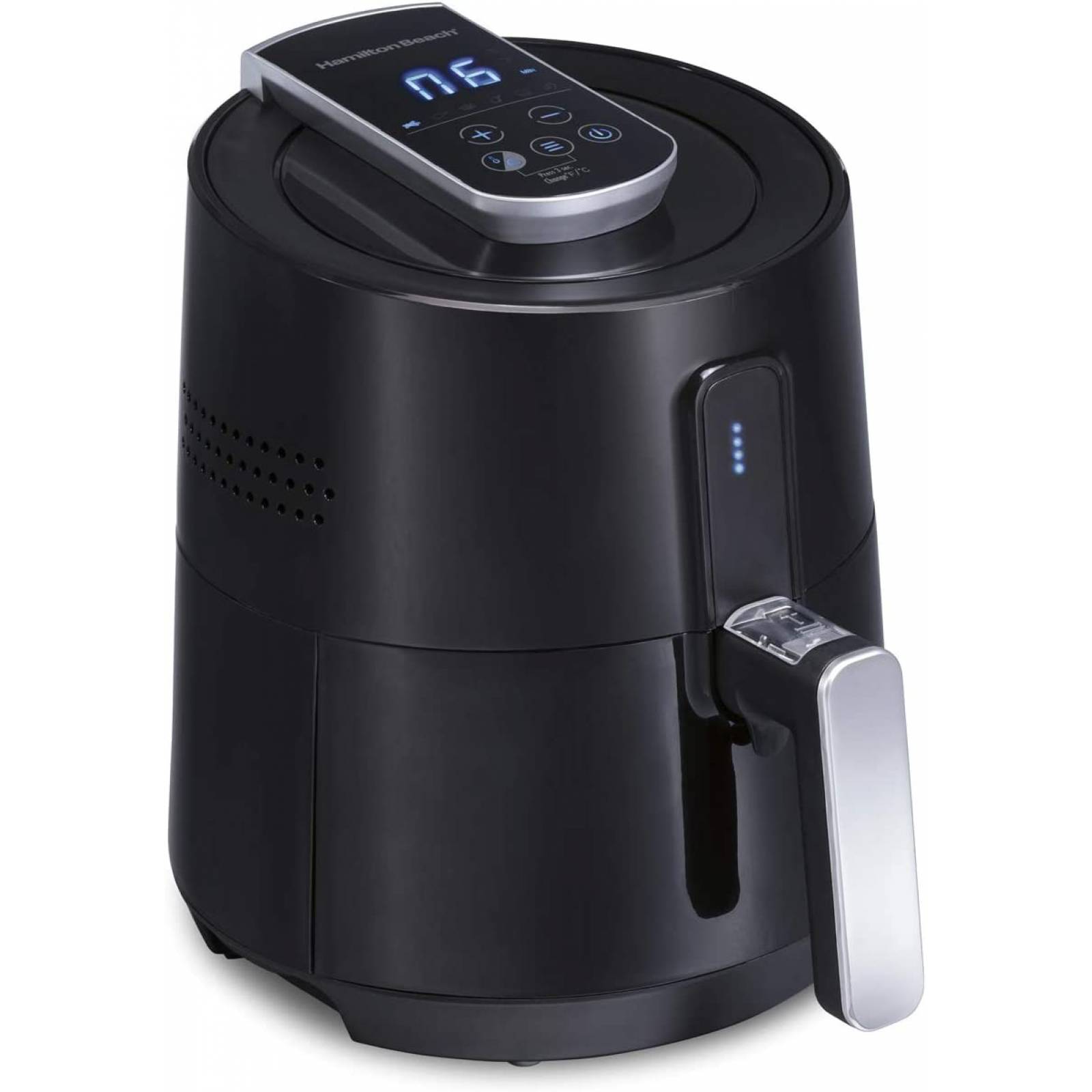 Freidora de aire  Taurus Air Fry Digital, 1300W, -99% de grasa, fríe, asa,  hornea y calienta, 3.5 l, 8 programas, Pantalla digital táctil, Negro