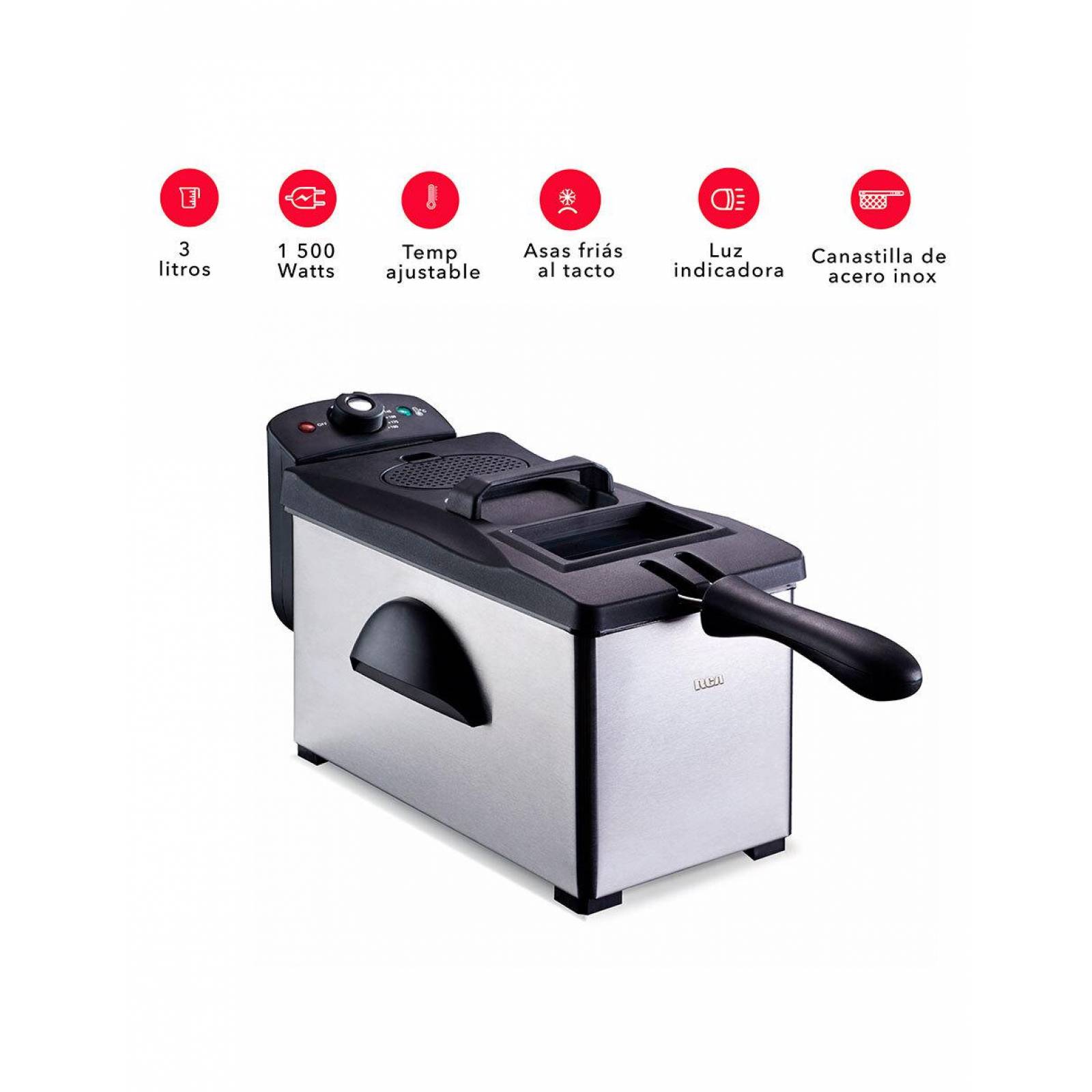 Freidora de Aceite 3 Litros RCA RC-DF303