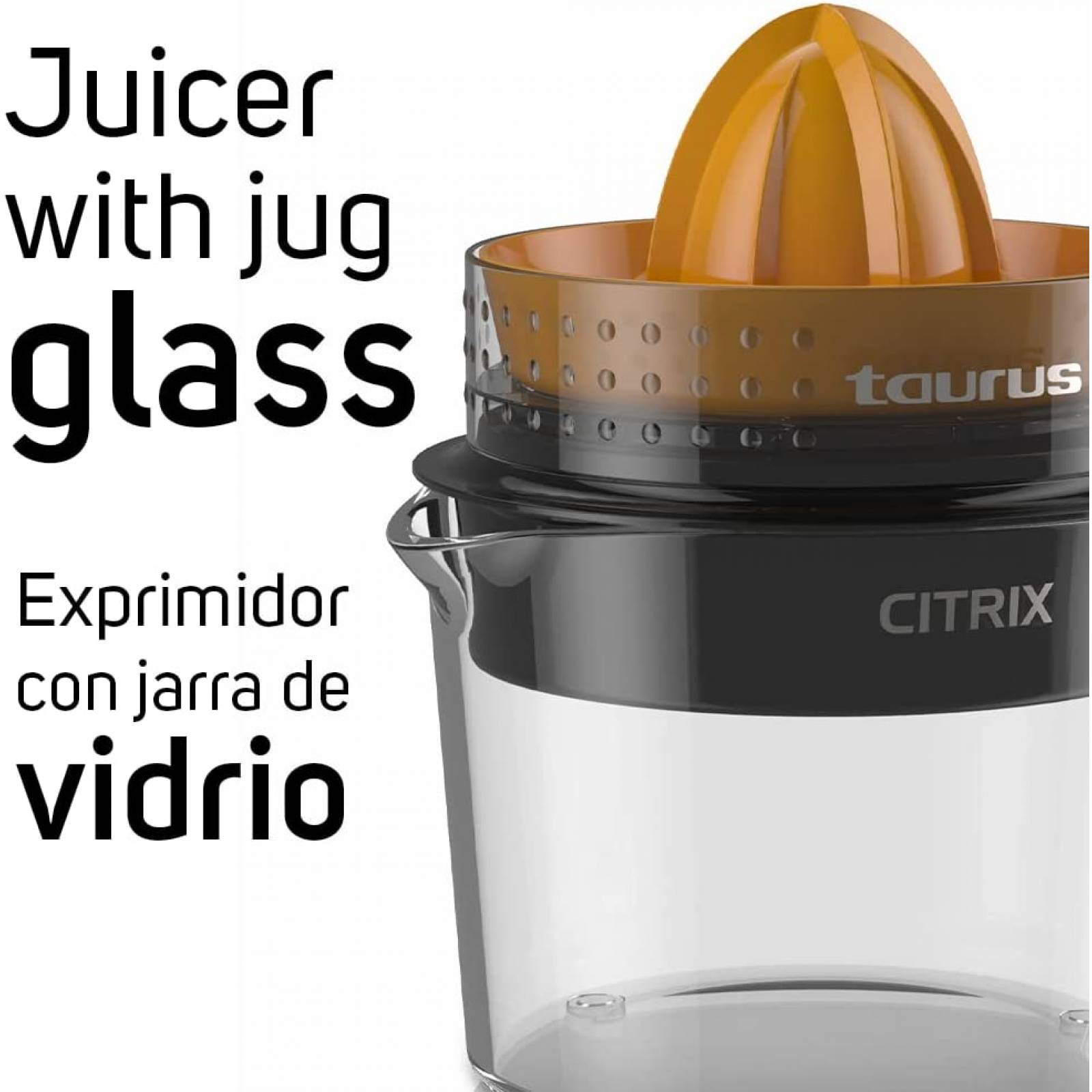 Extractor de Jugo Exprimidor Citrix 1L Jarra Vidrio Taurus