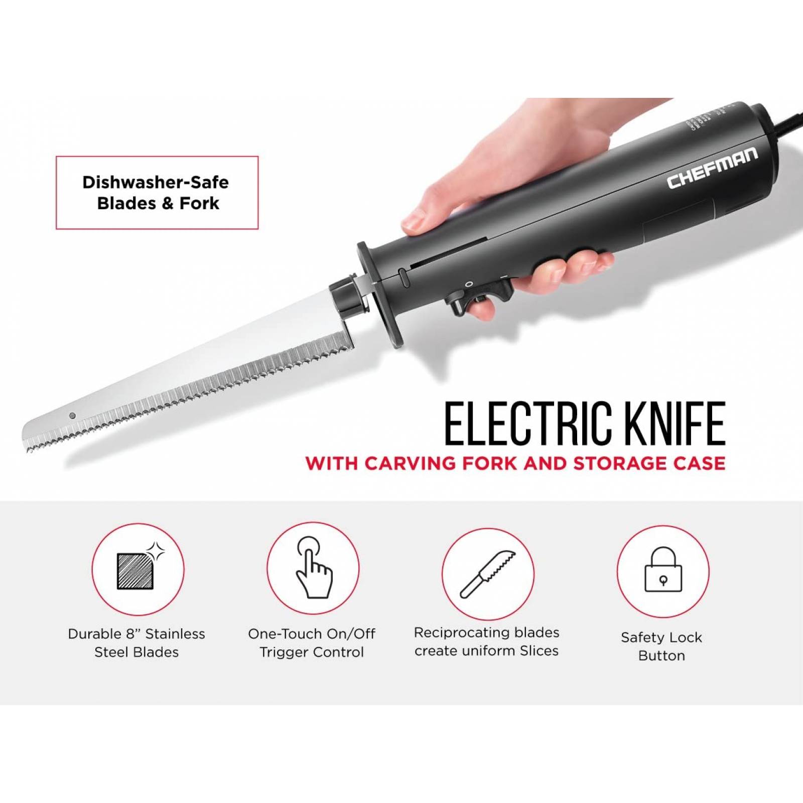 Cuchillo Eléctrico Chefman RJ52