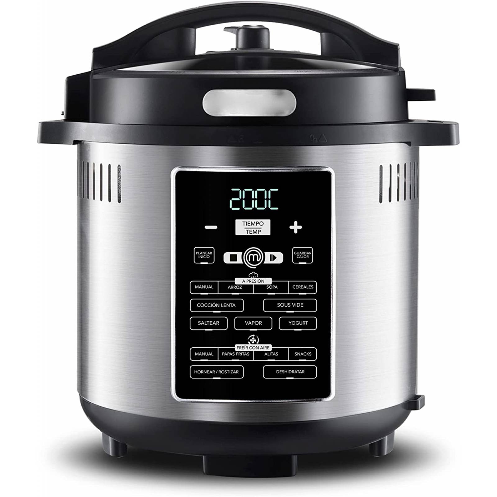 Olla Multifunción de Aire 6Lt 1500W MasterChef MK-AFP-6SV