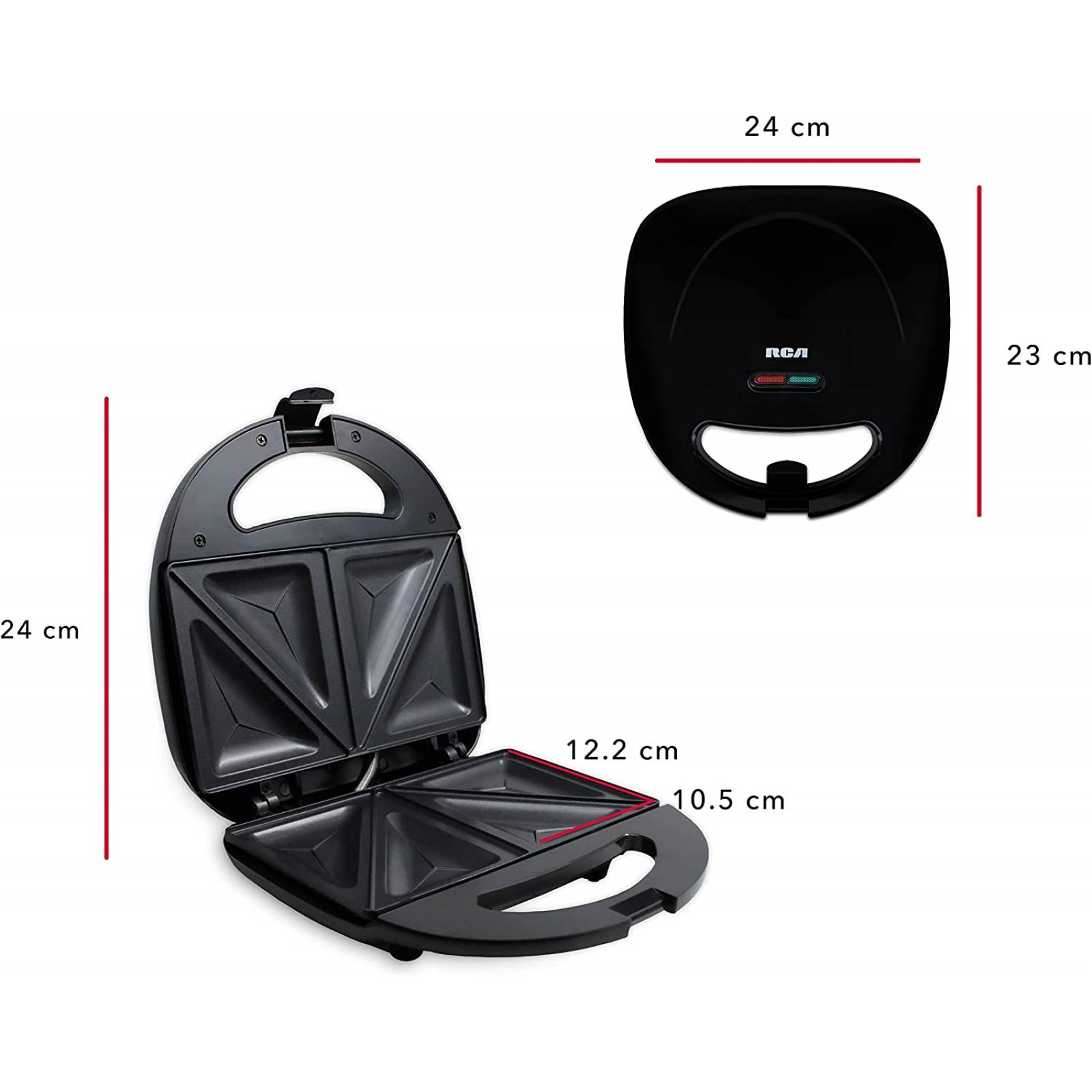 Sandwichera Eléctrica Antiadherente RCA RC-204